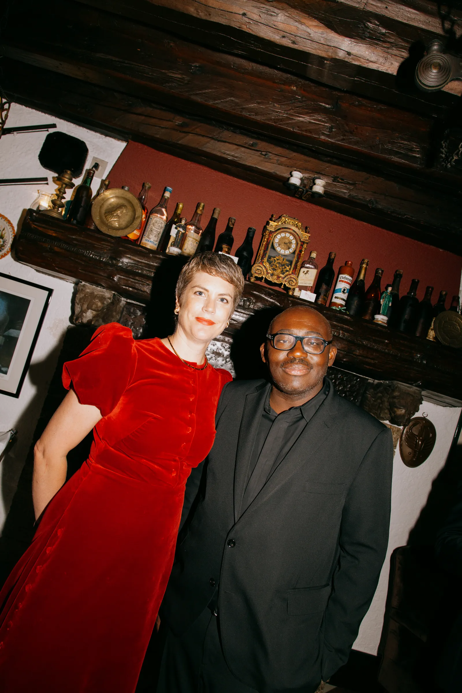 British Vogue’s jewellery and watch director Rachel Garrahan i Edward Enninful.