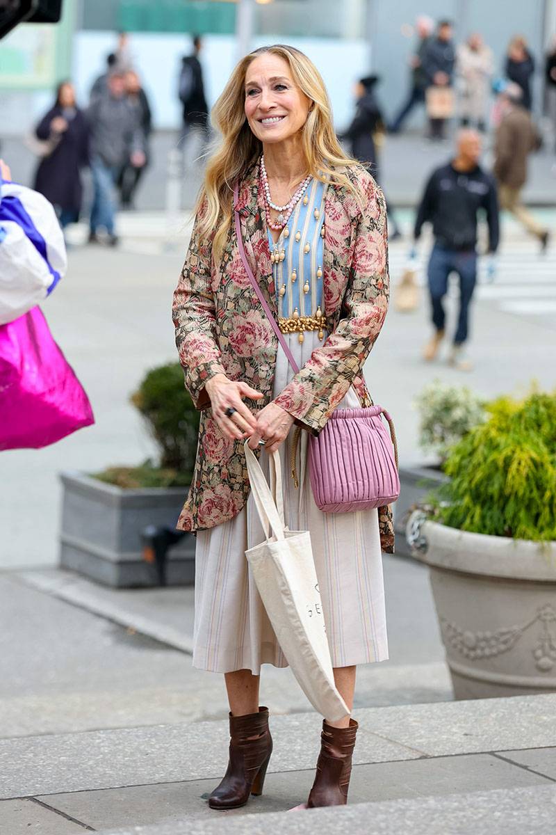 Sarah Jessica Parker na planie „I tak po prostu…” 