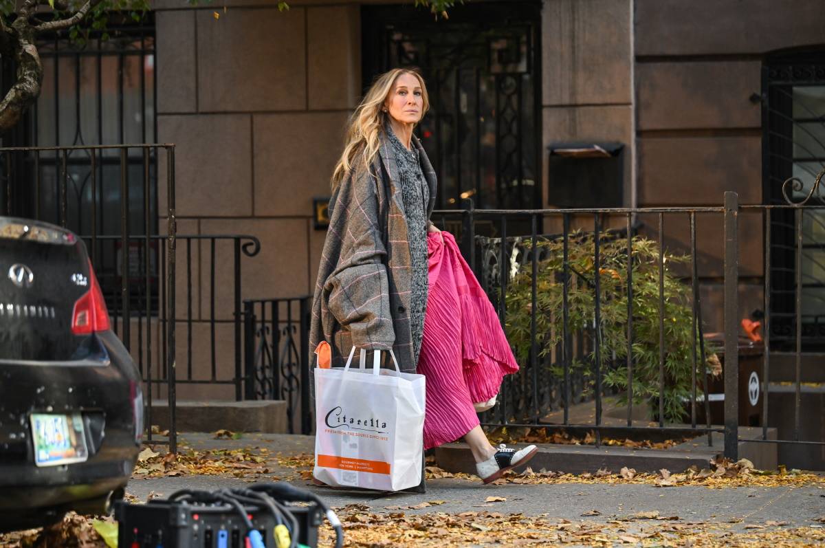 Sarah Jessica Parker na planie „I tak po prostu…” 