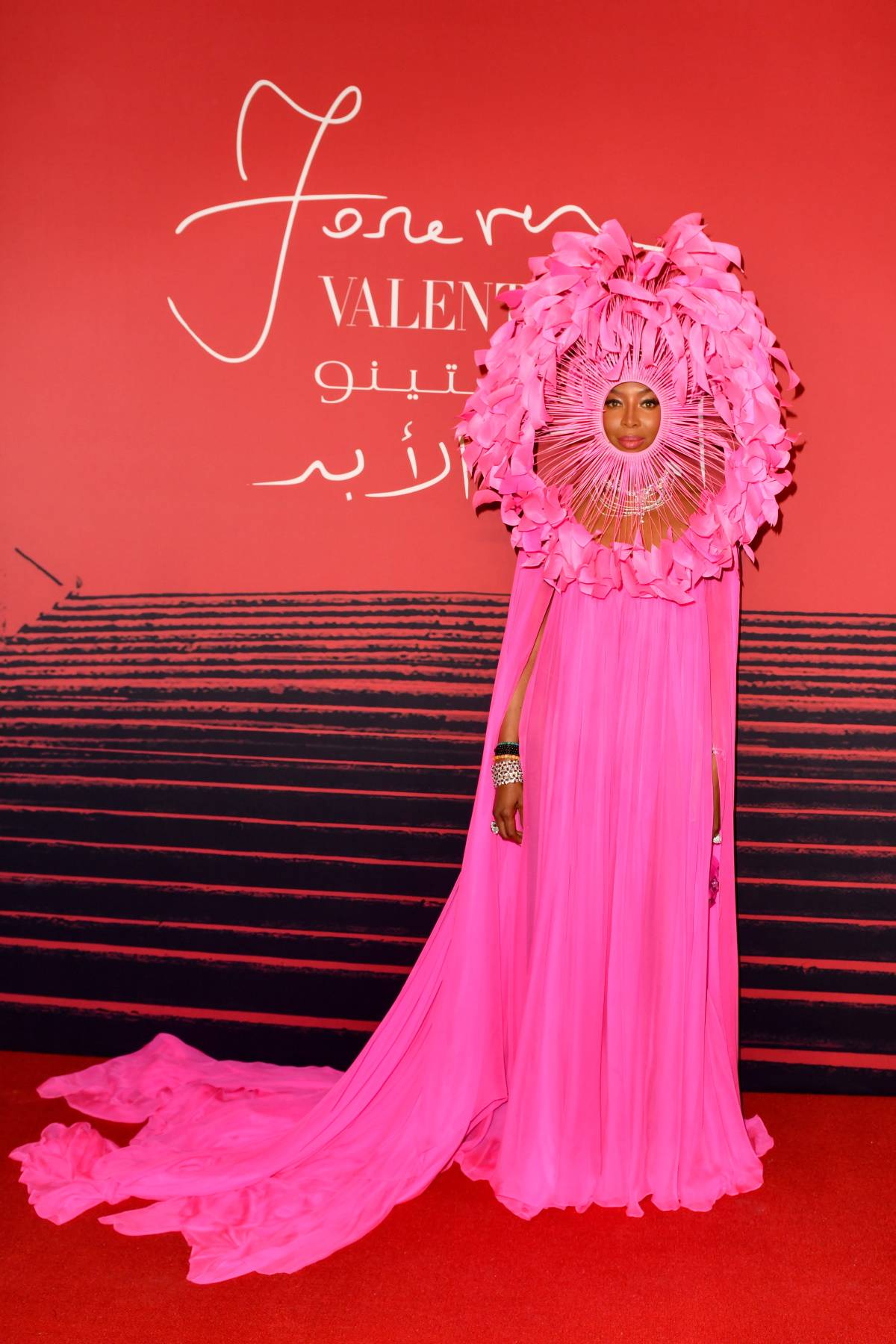 Naomi Campbell na otwarciu wystawy „Forever Valentino”