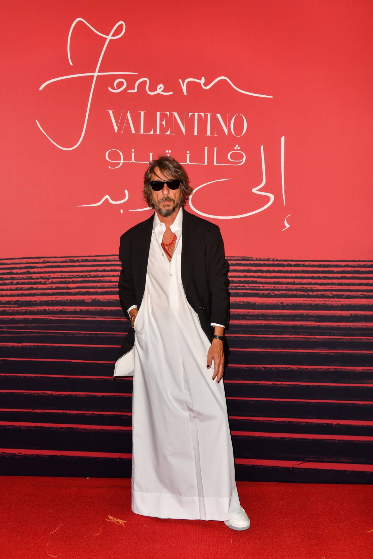 Pierpaolo Piccioli na otwarciu wystawy „Forever Valentino” 