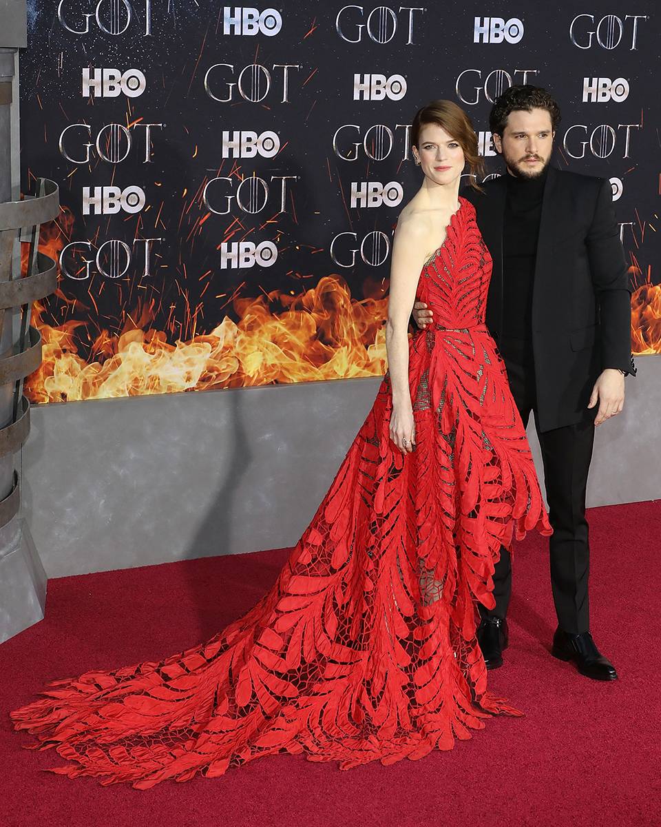 Rose Leslie i Kit Harington, Fot. Taylor Hill/Getty Images