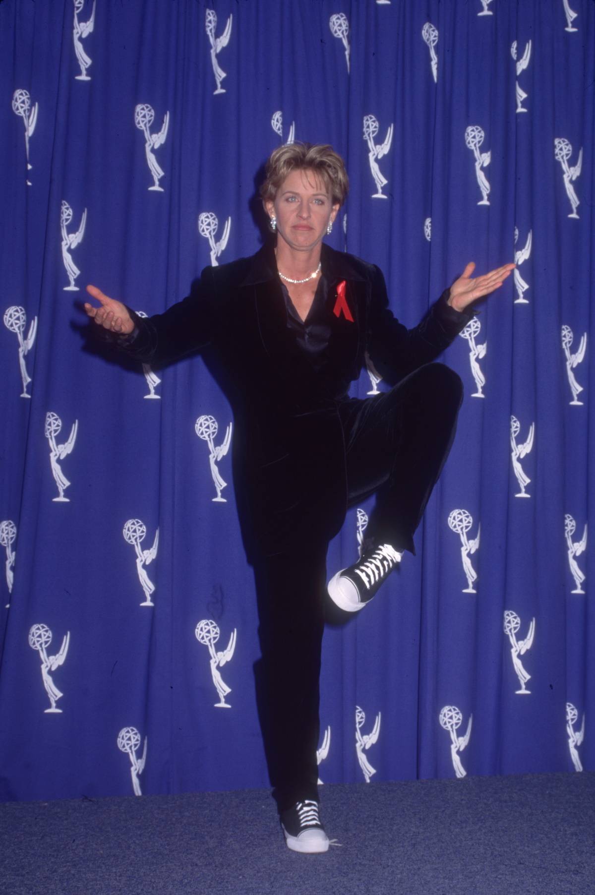 Ellen DeGeneres na rozdaniu nagród Emmy w 1996 roku