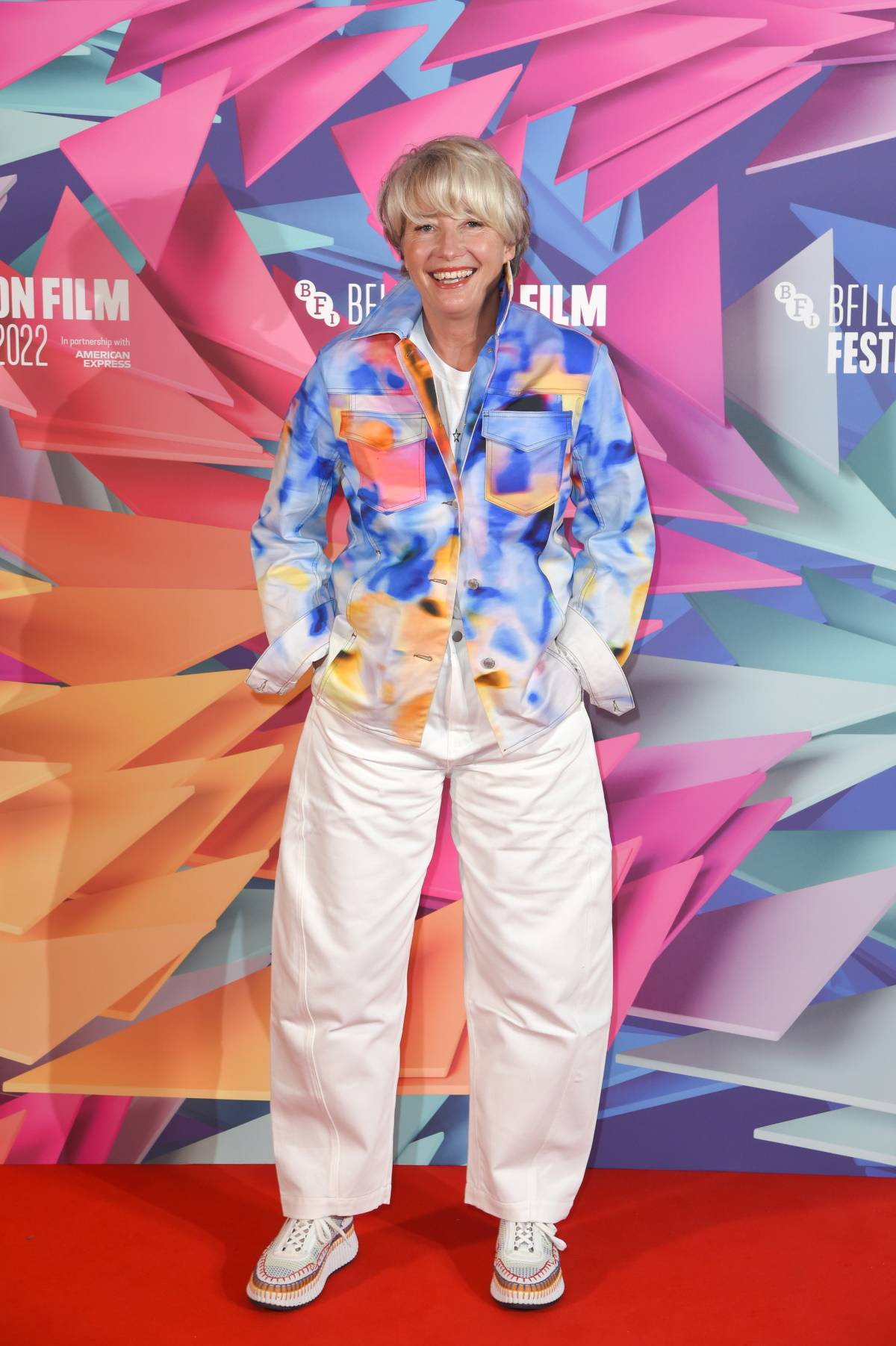 Aktorka na premierze filmu „Matylda: Musical”, która odbyła się podczas 66. BFI London Film Festival