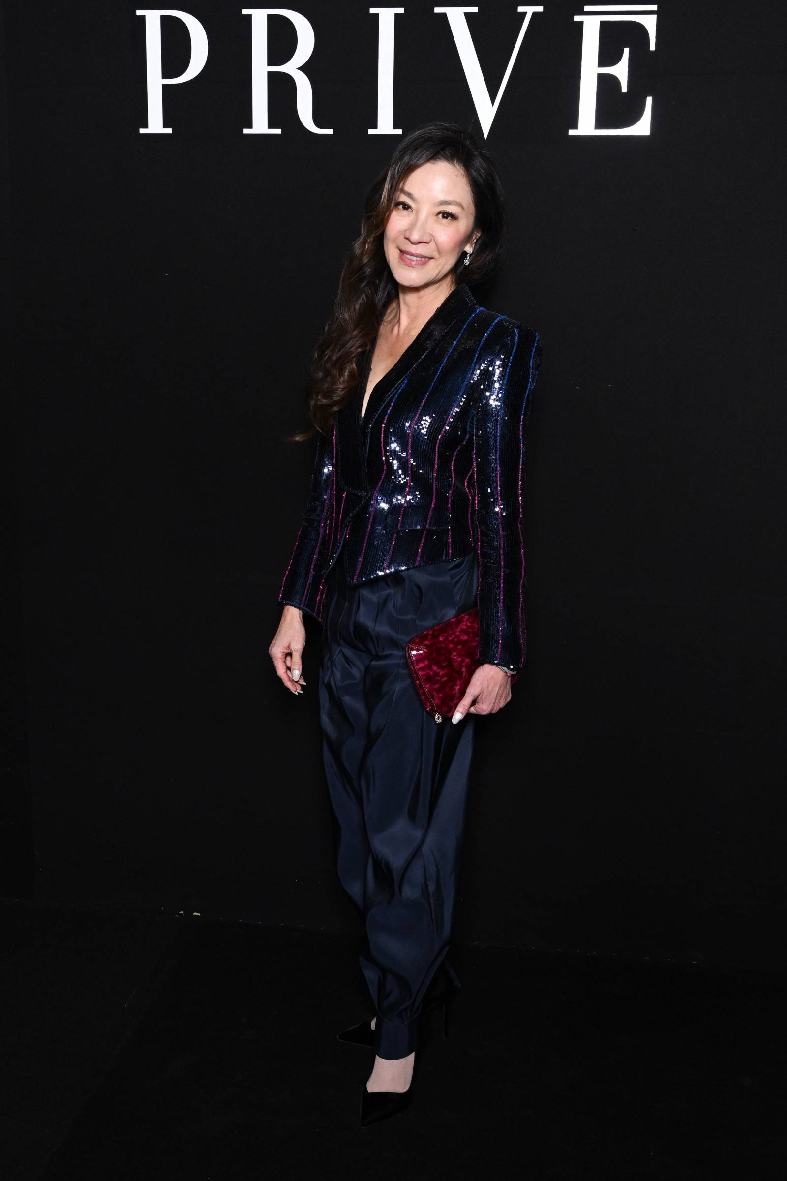 Michelle Yeoh na pokazie Armani Privé