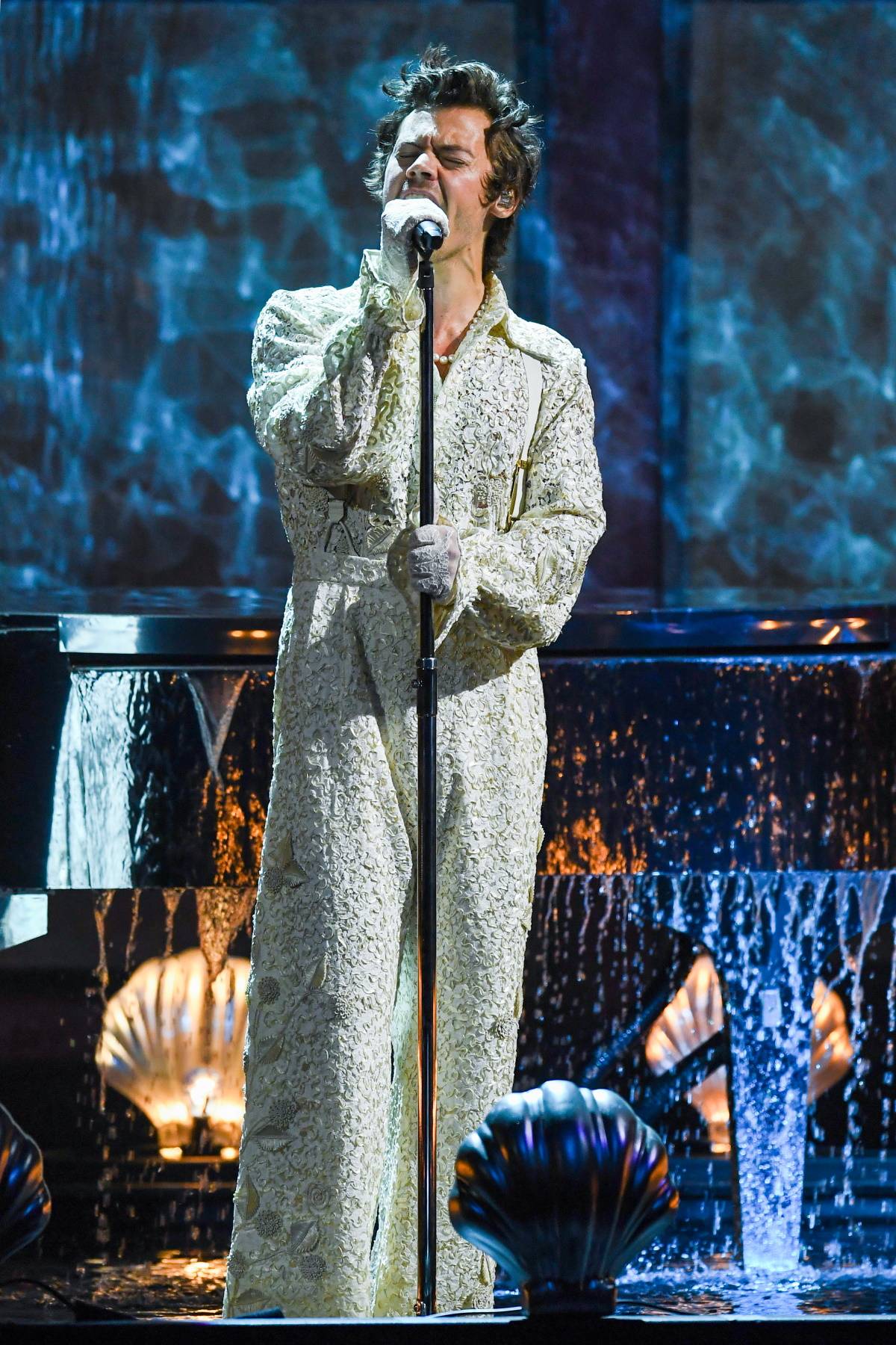 W Gucci podczas BRIT Awards 2020.