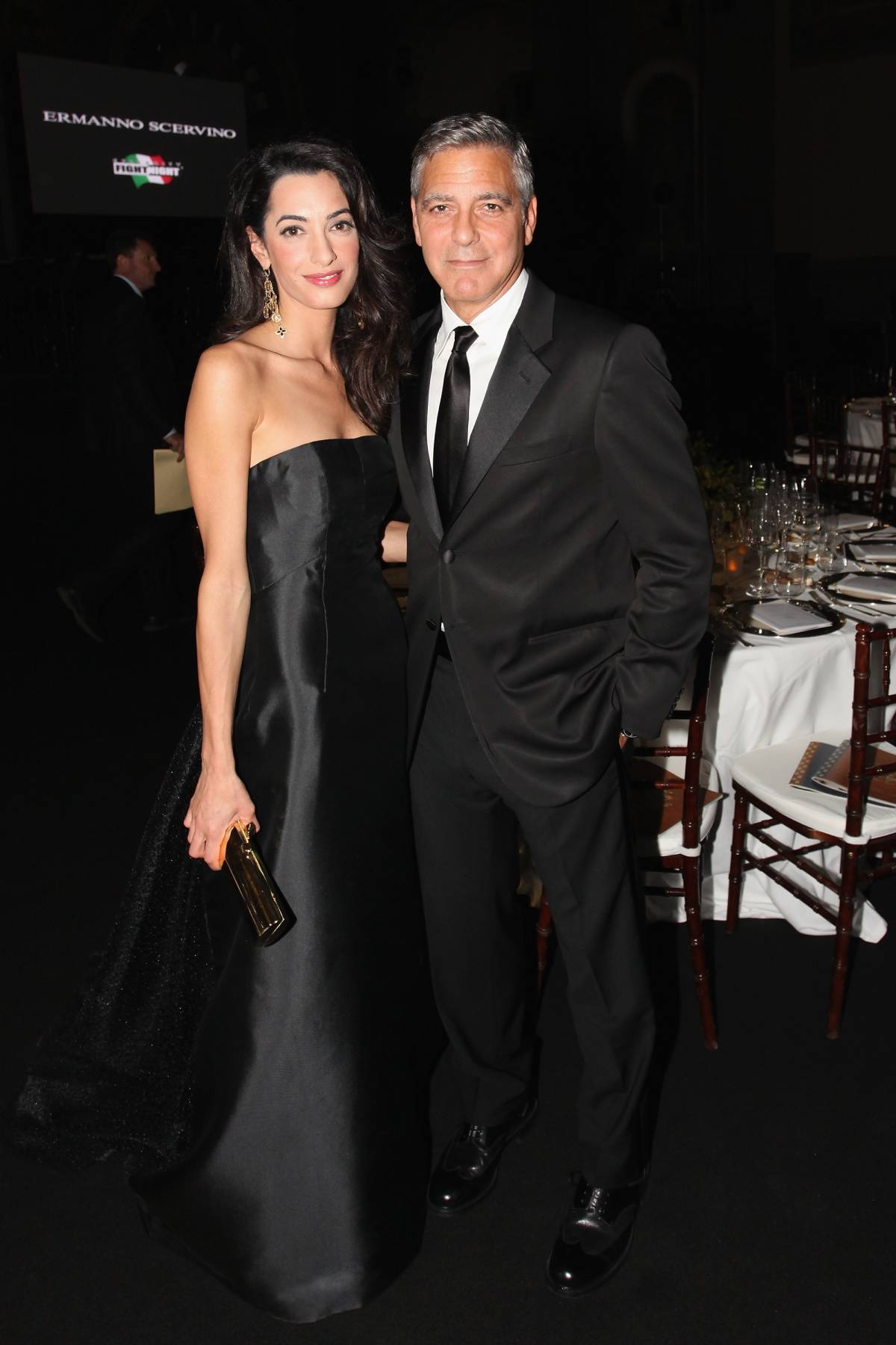 George i Amal Clooneyowie we Florencji, 2014 rok