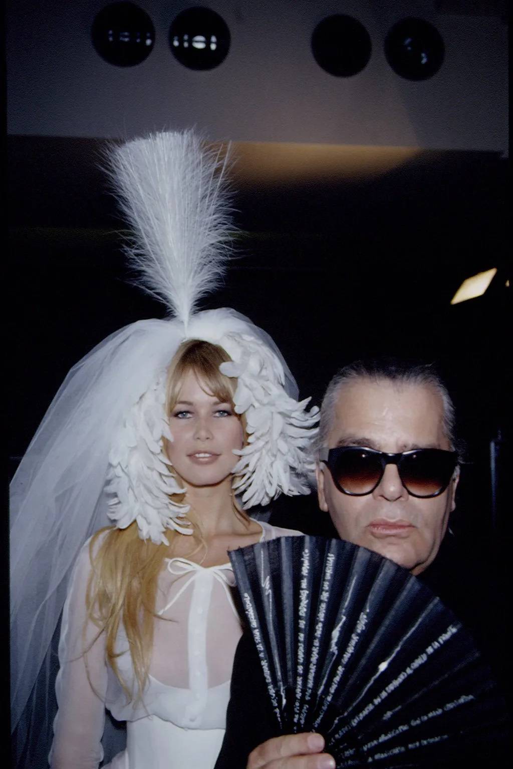 Claudia Schiffer na pokazie Chanel couture wiosna–lato 1994.