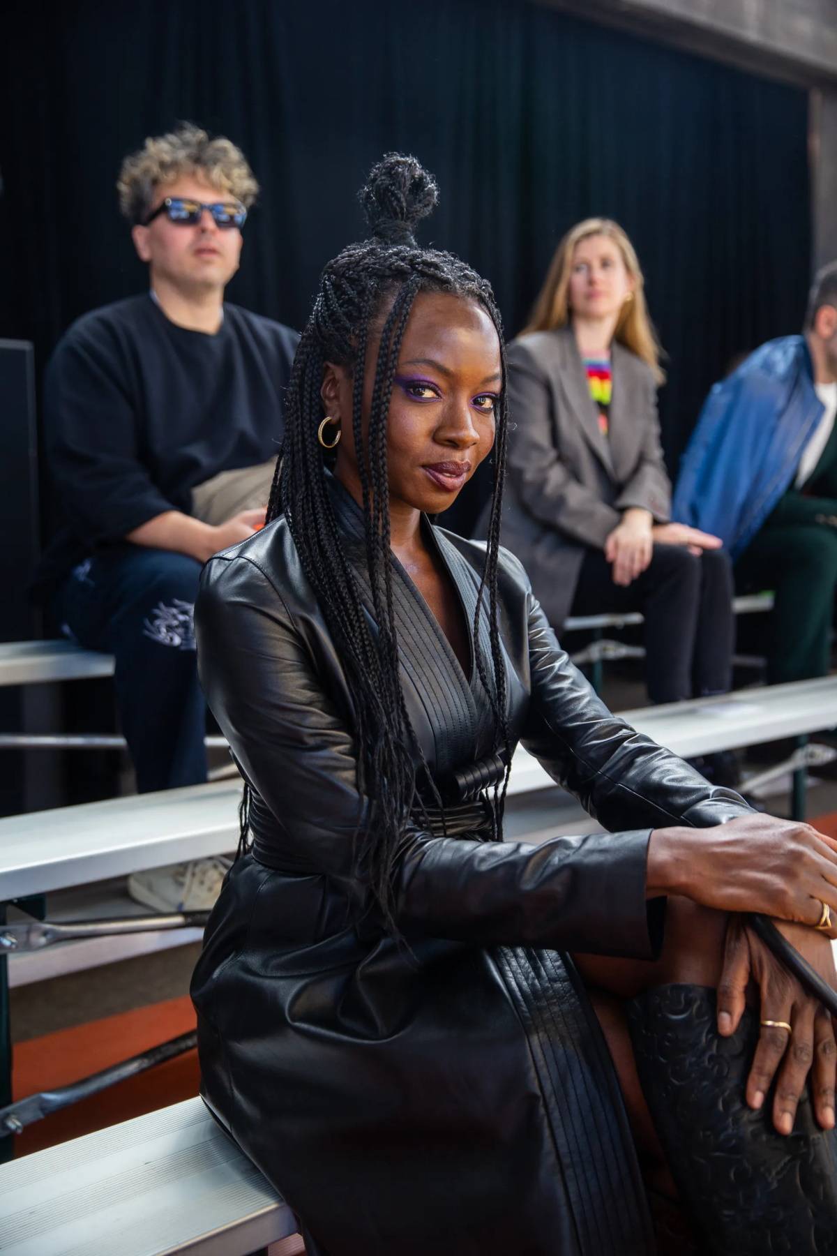 Danai Gurira na pokazie kolekcji Gabrieli Hearst na jesień-zimę 2023 w Nowym Jorku