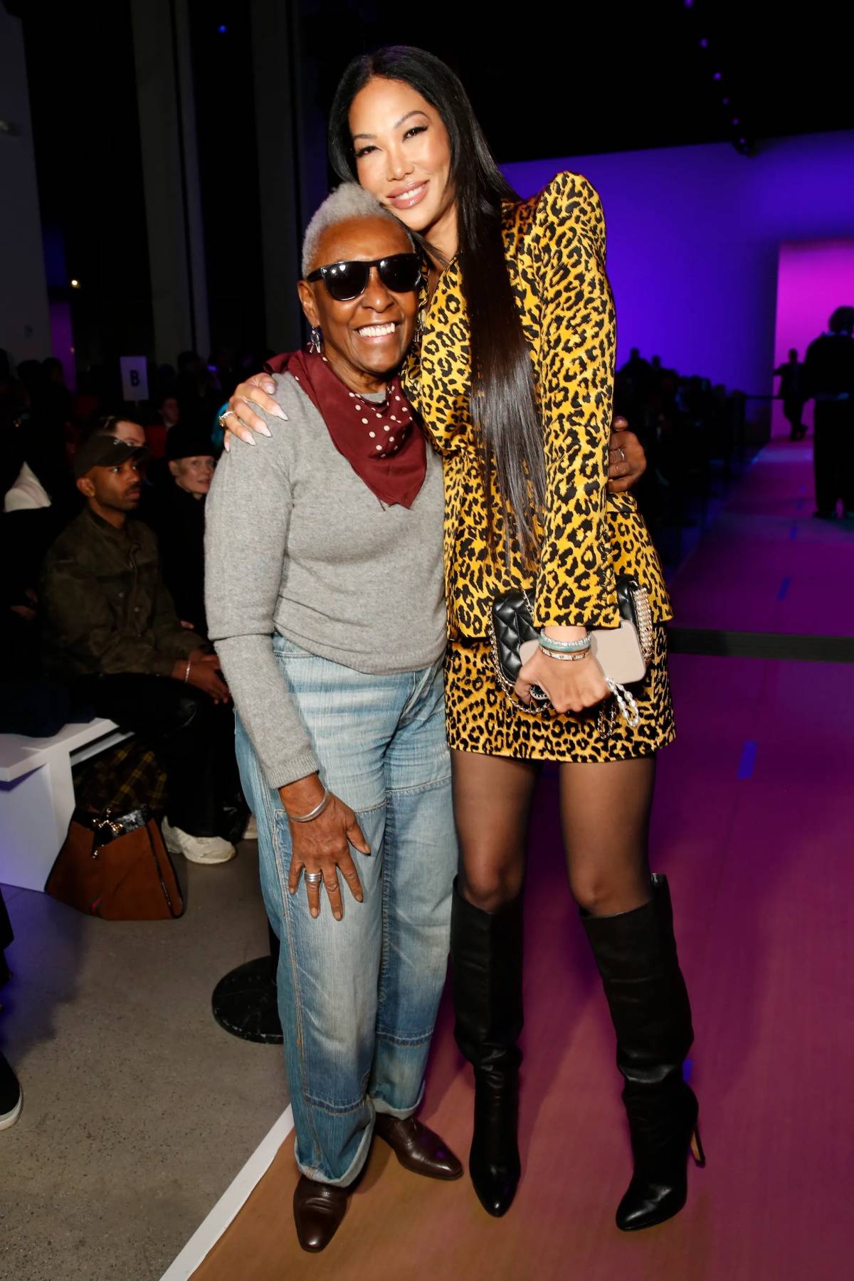 Bethann Hardison i Kimora Lee Simmons na pokazie kolekcji Sergio Hudsona w Nowym Jorku