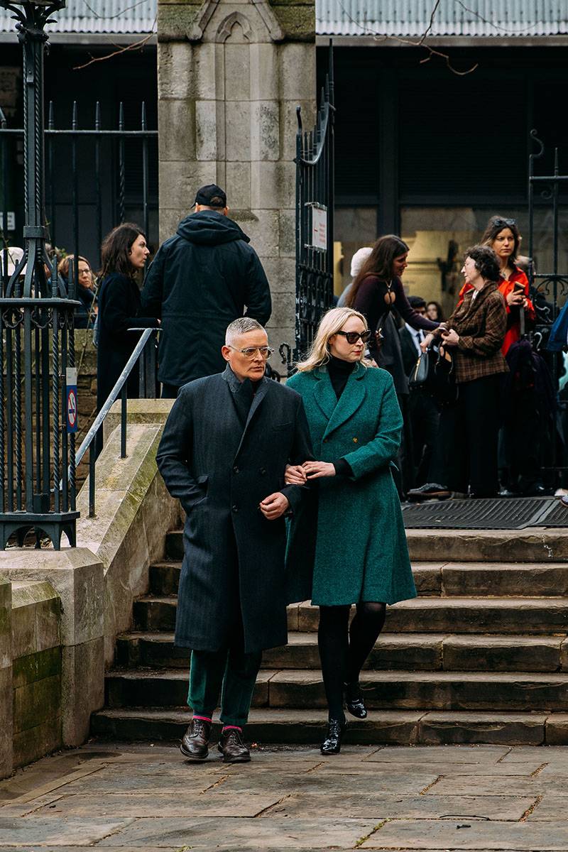 Giles Deacon and Gwendoline Christie