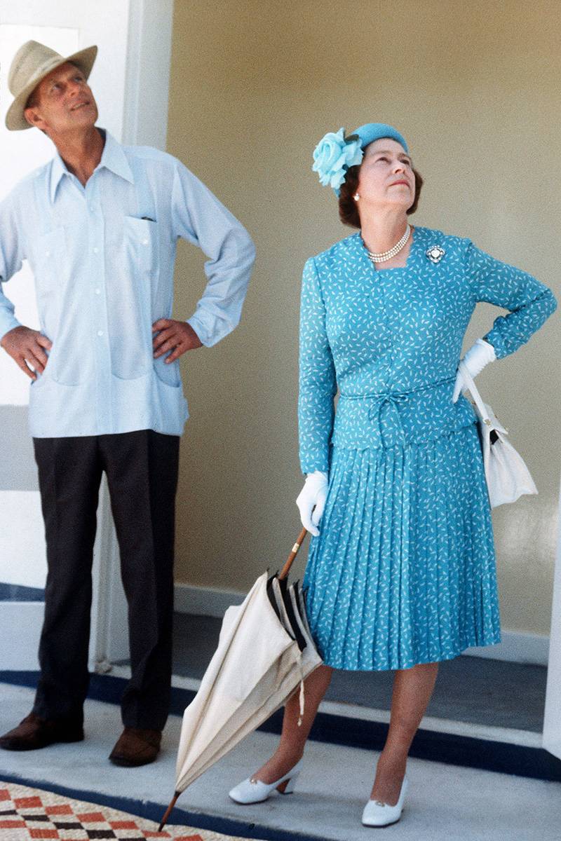 Królowa Elżbieta II i książę Filip podczas wizyty na wyspach Salomona, 1981 rok
