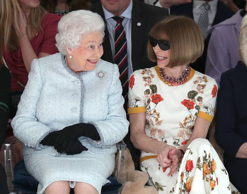 Królowa Elżbieta II i Anna Wintour, 2018 rok