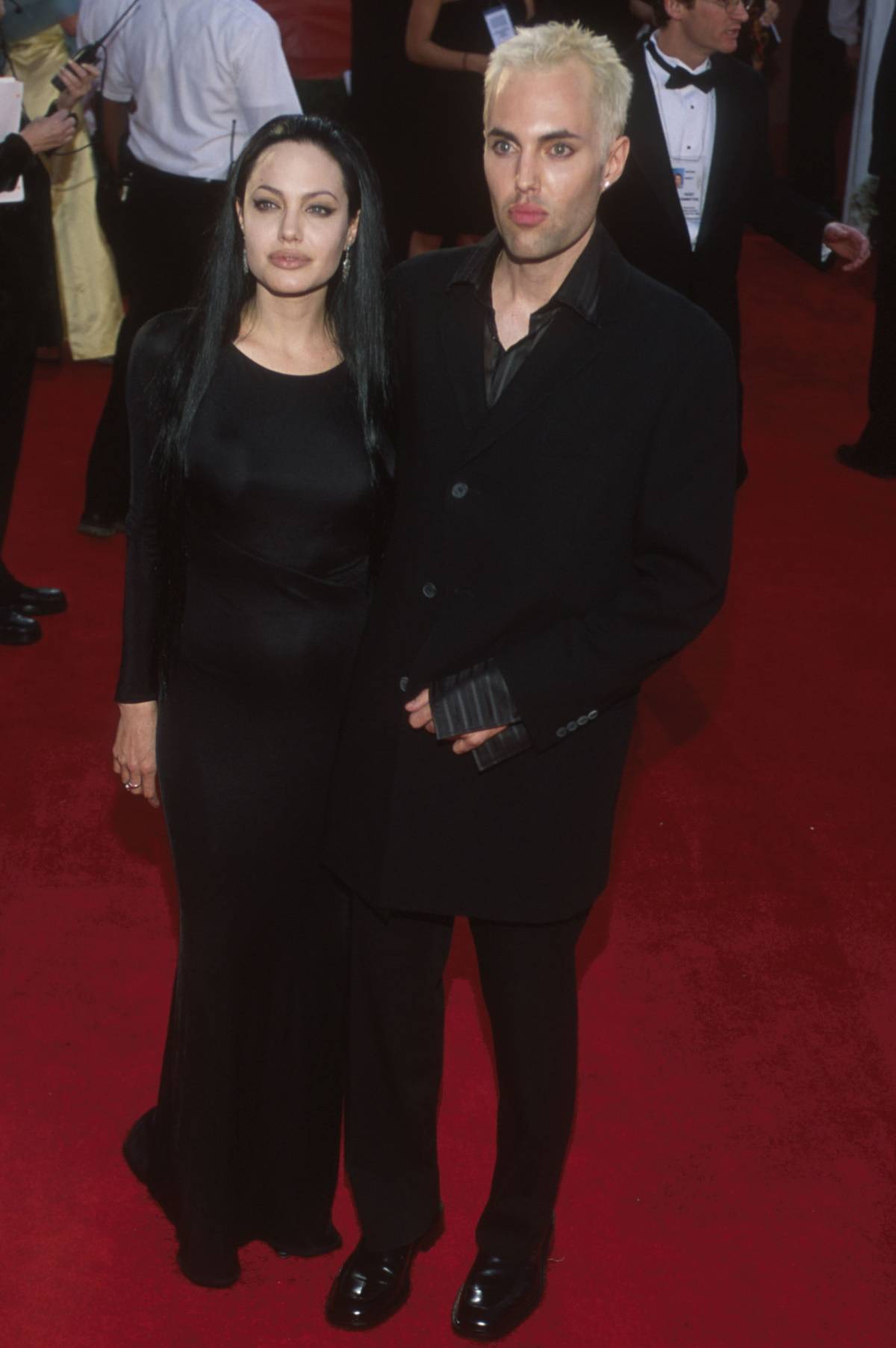 Angelina Jolie z bratem Jamesem Havenem, 2000 rok 