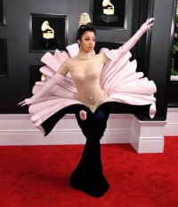 Cardi B w sukni z kolekcji Thierry'ego Muglera Couture 1995, fot. Steve Granitz, Getty Images