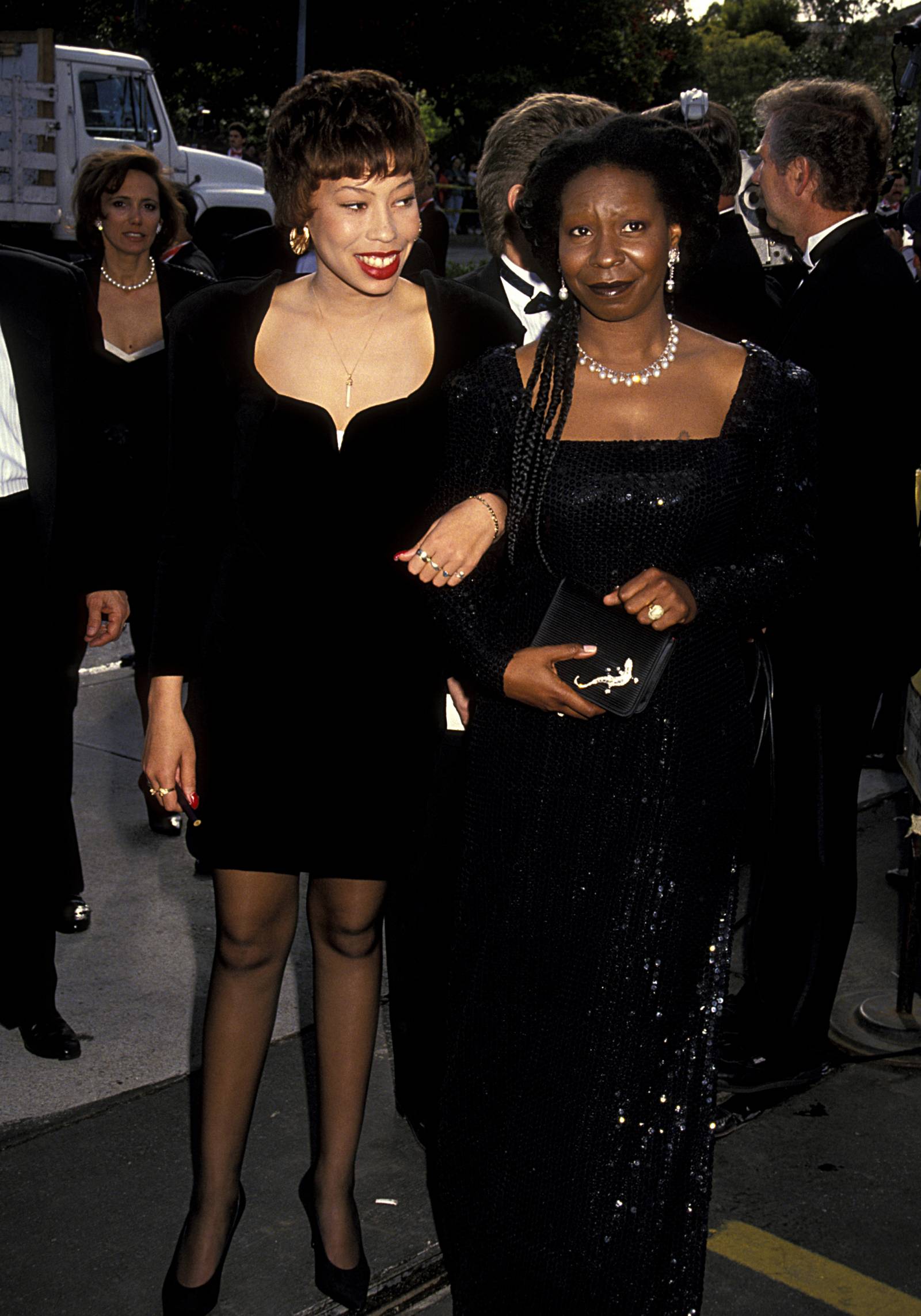 Whoopi Goldberg z córką Alexandrą Martin w 1991 roku