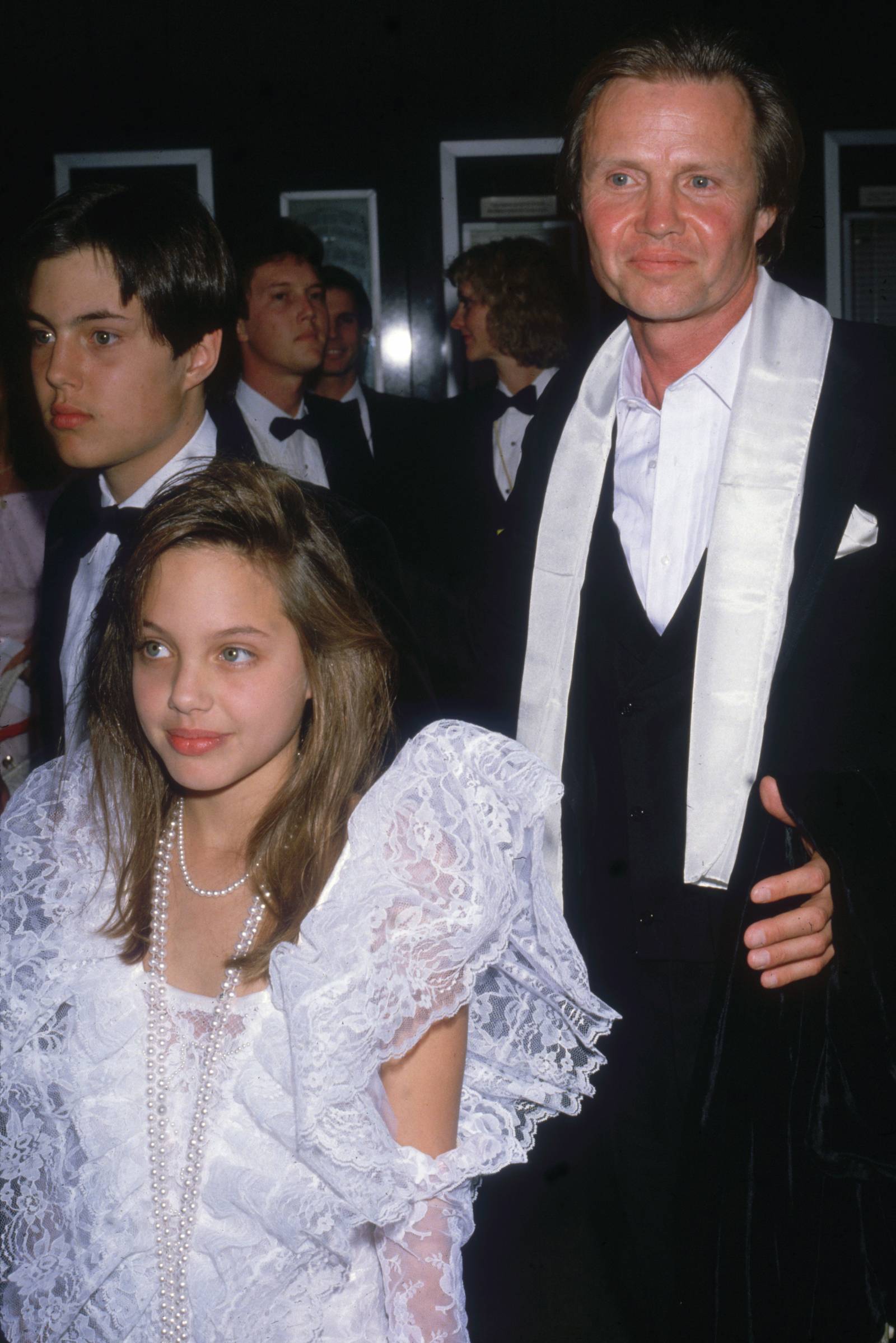 Jon Voigt z córką Angeliną Jolie w 1986 roku