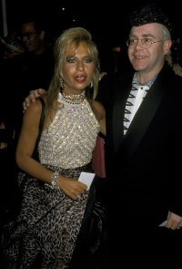 Donatella Versace i Elton John, 1990 rok, Fot. Ron Galella/WireImage