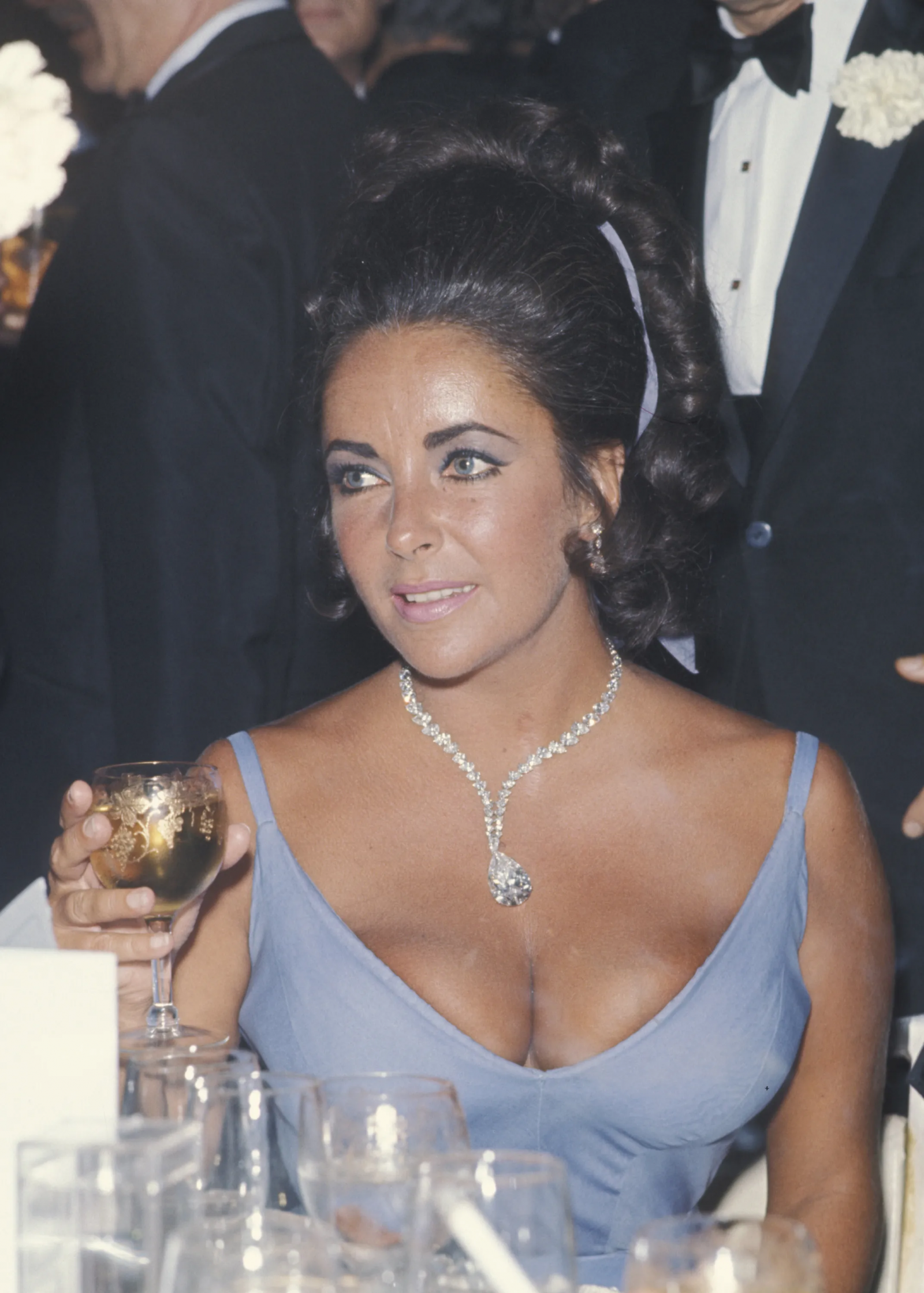 Elizabeth Taylor w biżuterii Cartier, 1970 rok