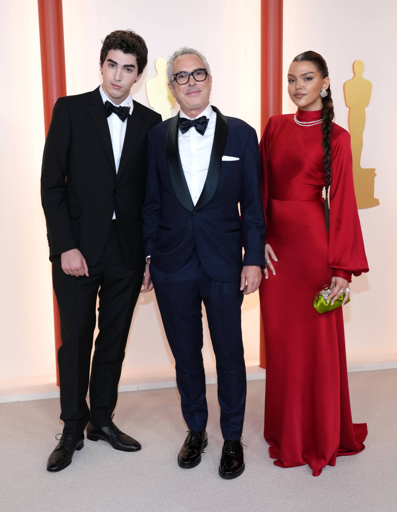 Alfonso Cuaron z synem Olmo Teodoro i córką Tess Bu