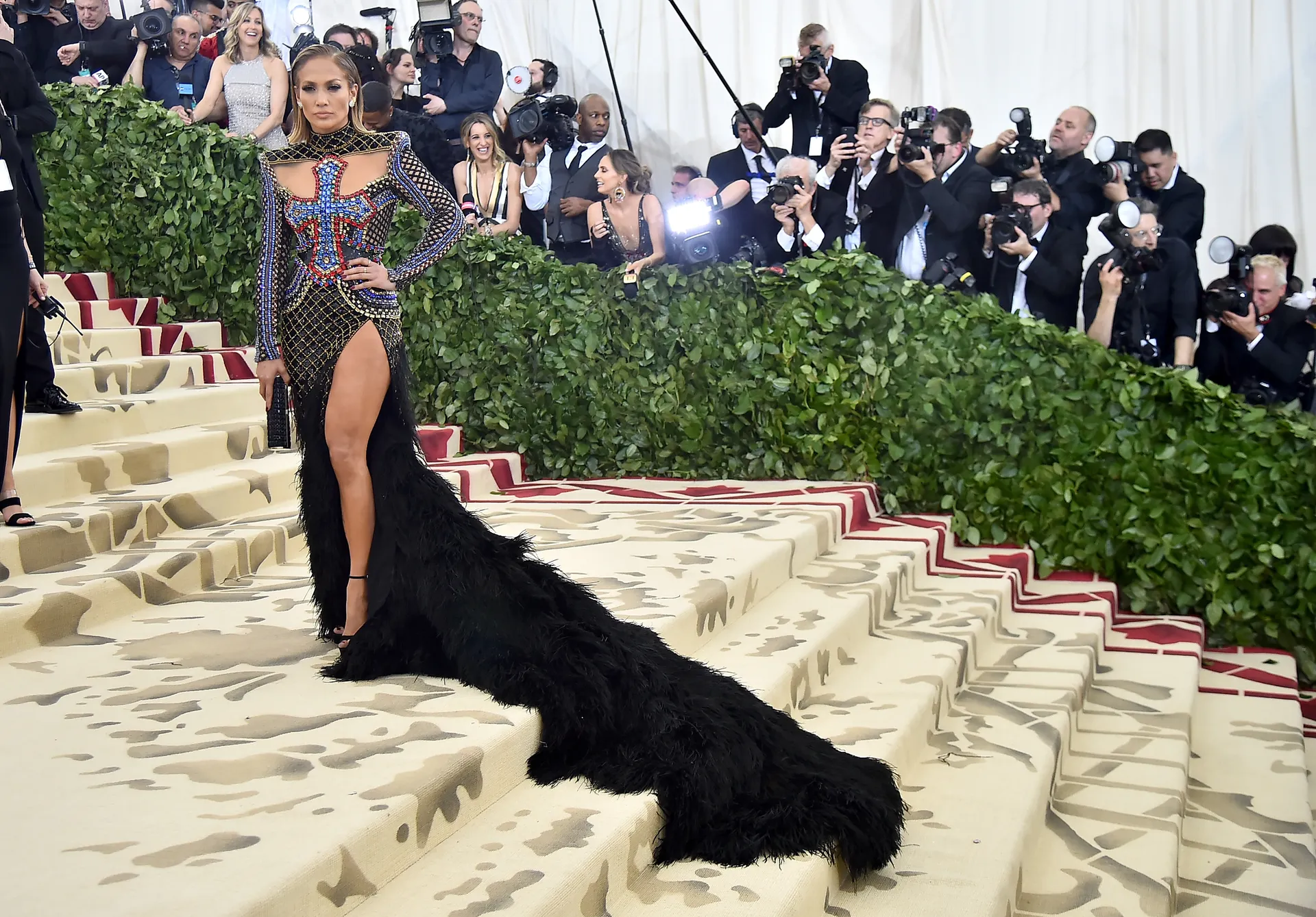 Jennifer Lopez w Balmain, 2018