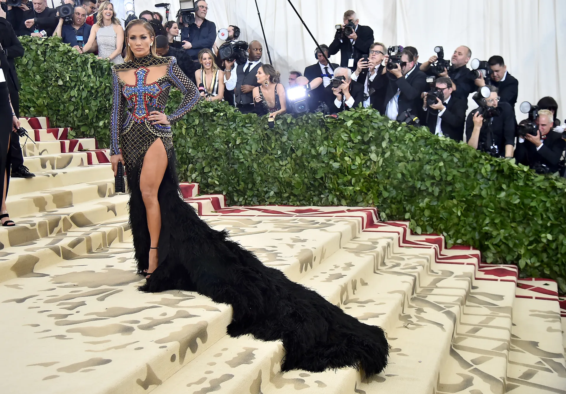 Jennifer Lopez w Balmain, 2018 