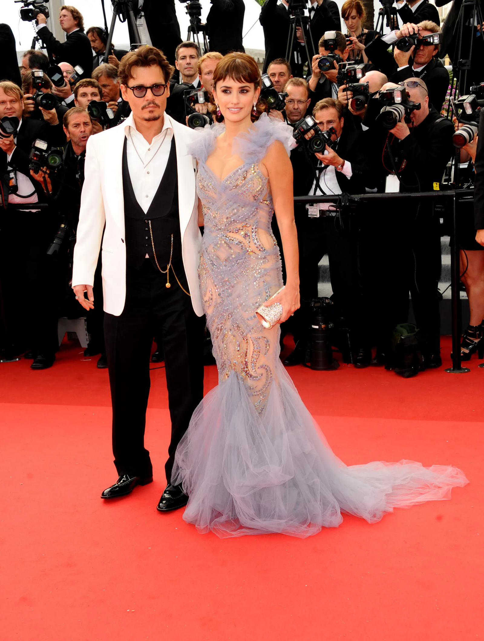 Johnny Depp na Festiwalu Filmowym w Cannes w 2011 roku