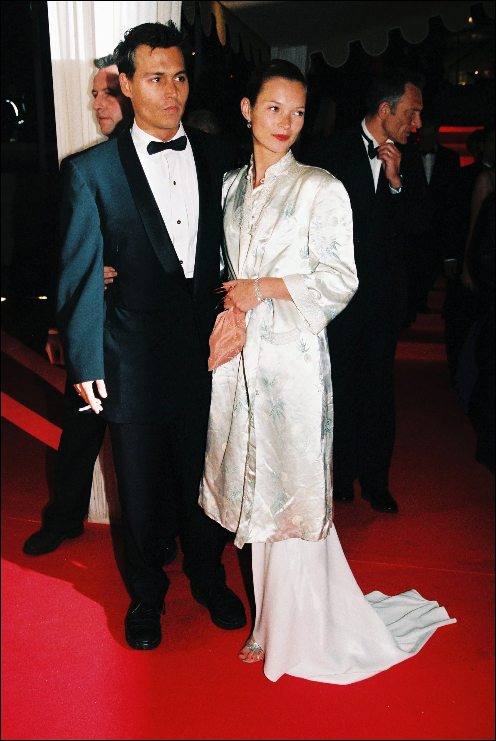 Johnny Depp i Kate Moss na jubileuszowym, 50. Festiwalu Filmowym w Cannes w 1997 roku