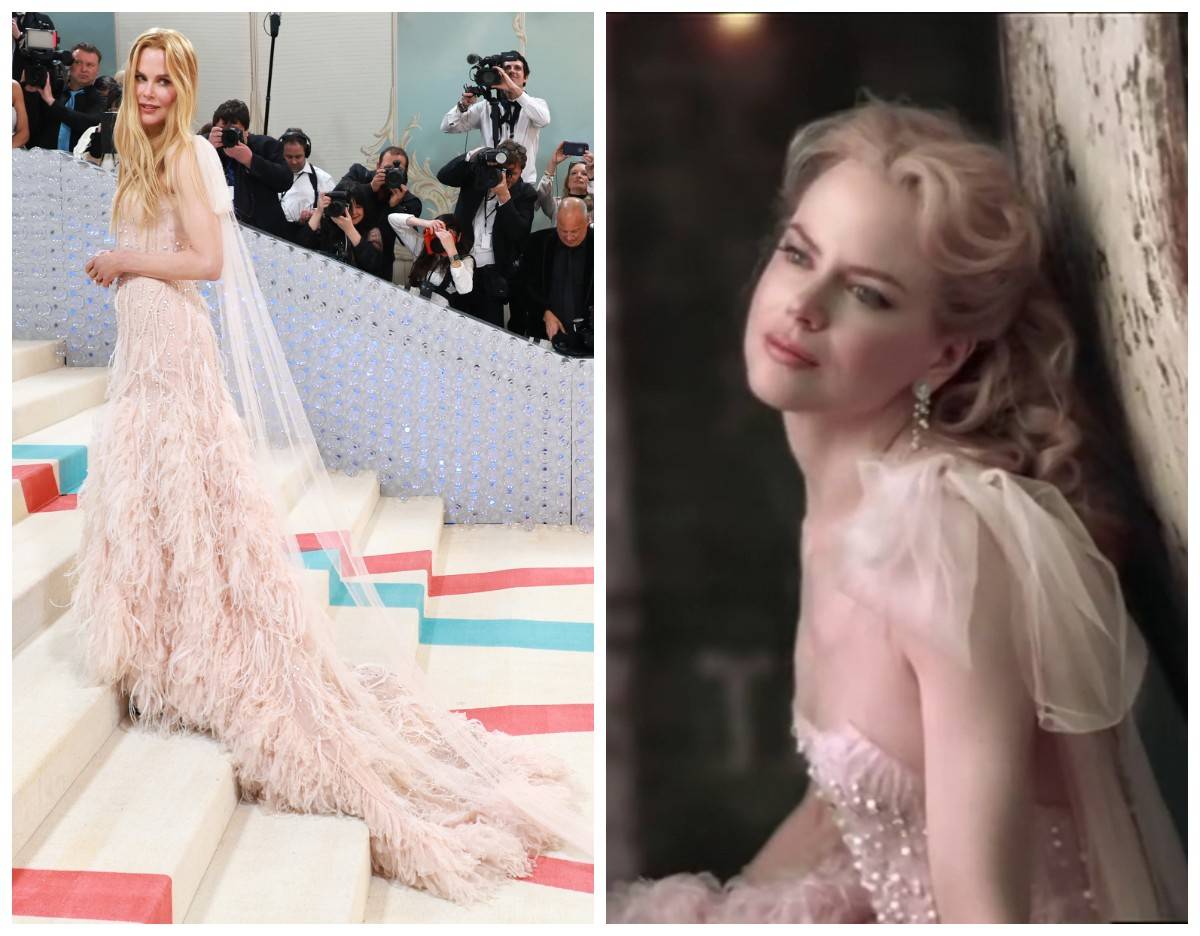 Nicole Kidman w sukni Chanel z kolekcji haute couture 2004, w której wystąpiła w reklamie Chanel No 5 