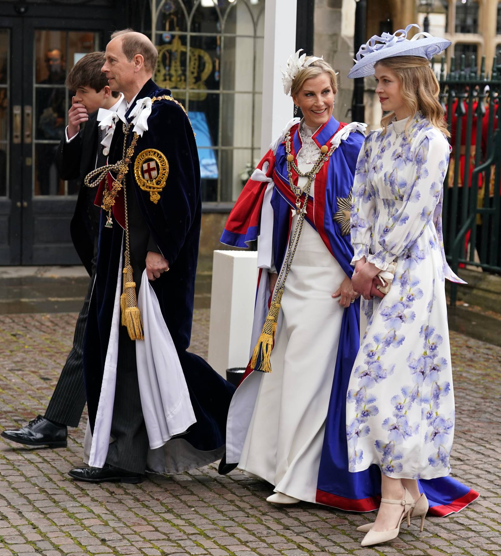 Książę Edward i księżna Zofia z dziećmi – hrabią Jakubem i lady Ludwiką