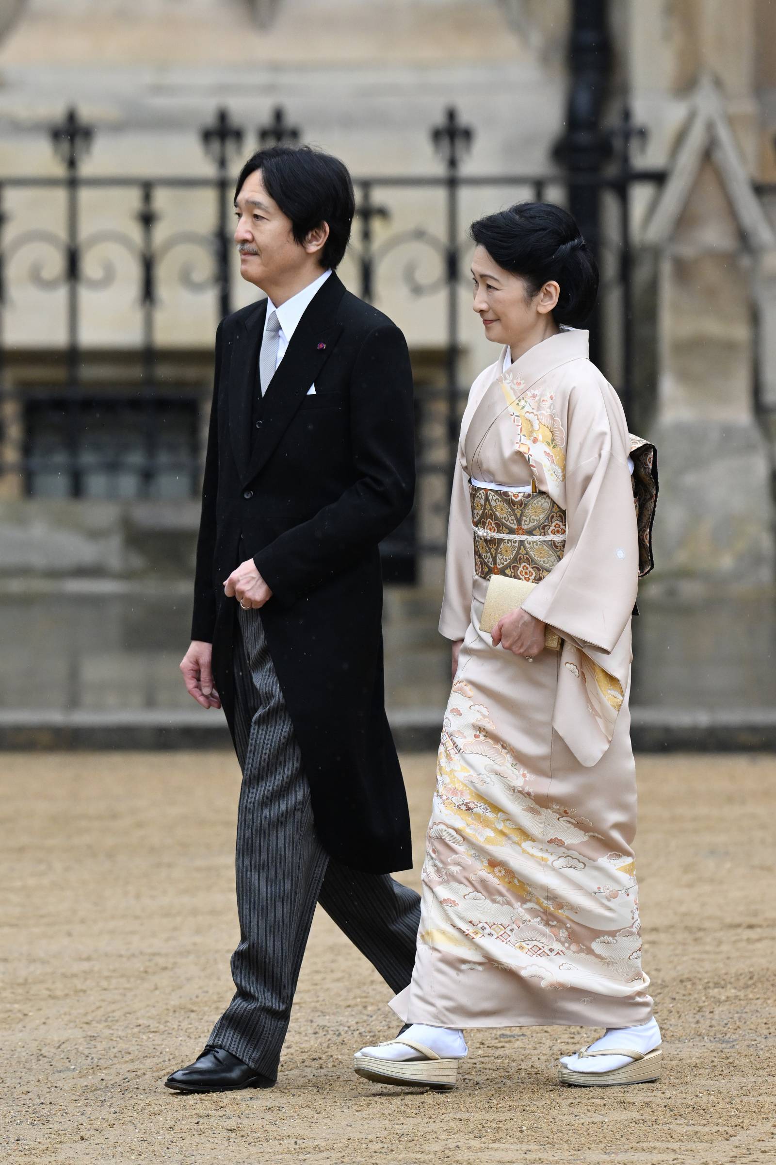 Książę Japonii Akishino z żoną, księżną Kiko