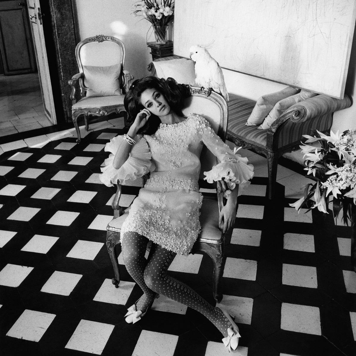 Marisa Berenson na łamach Vogue'a, 1968 rok, Fot. Henry Clarke/Condé Nast / Getty Images