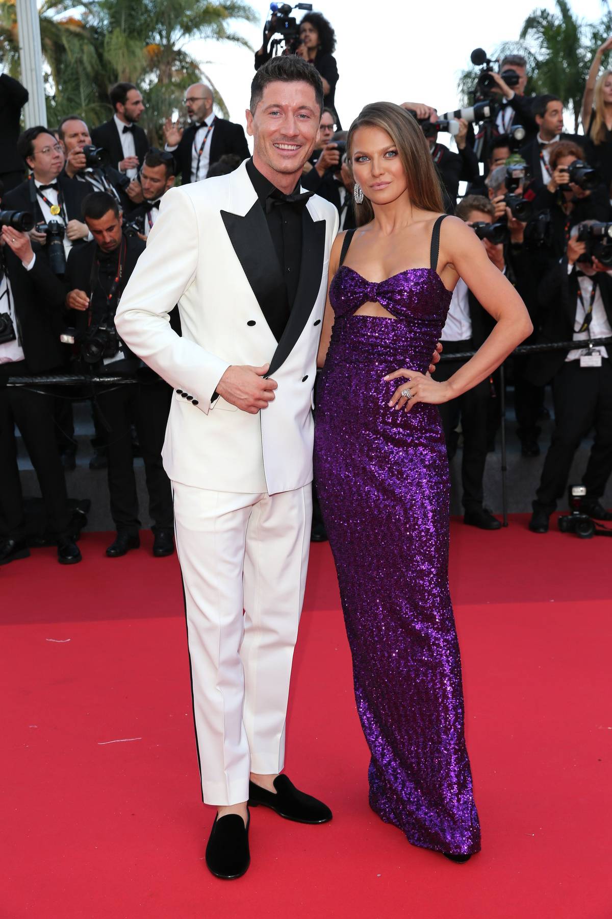 Anna i Robert Lewandowscy w stylizacjach Dolce & Gabbana, 2022 r.