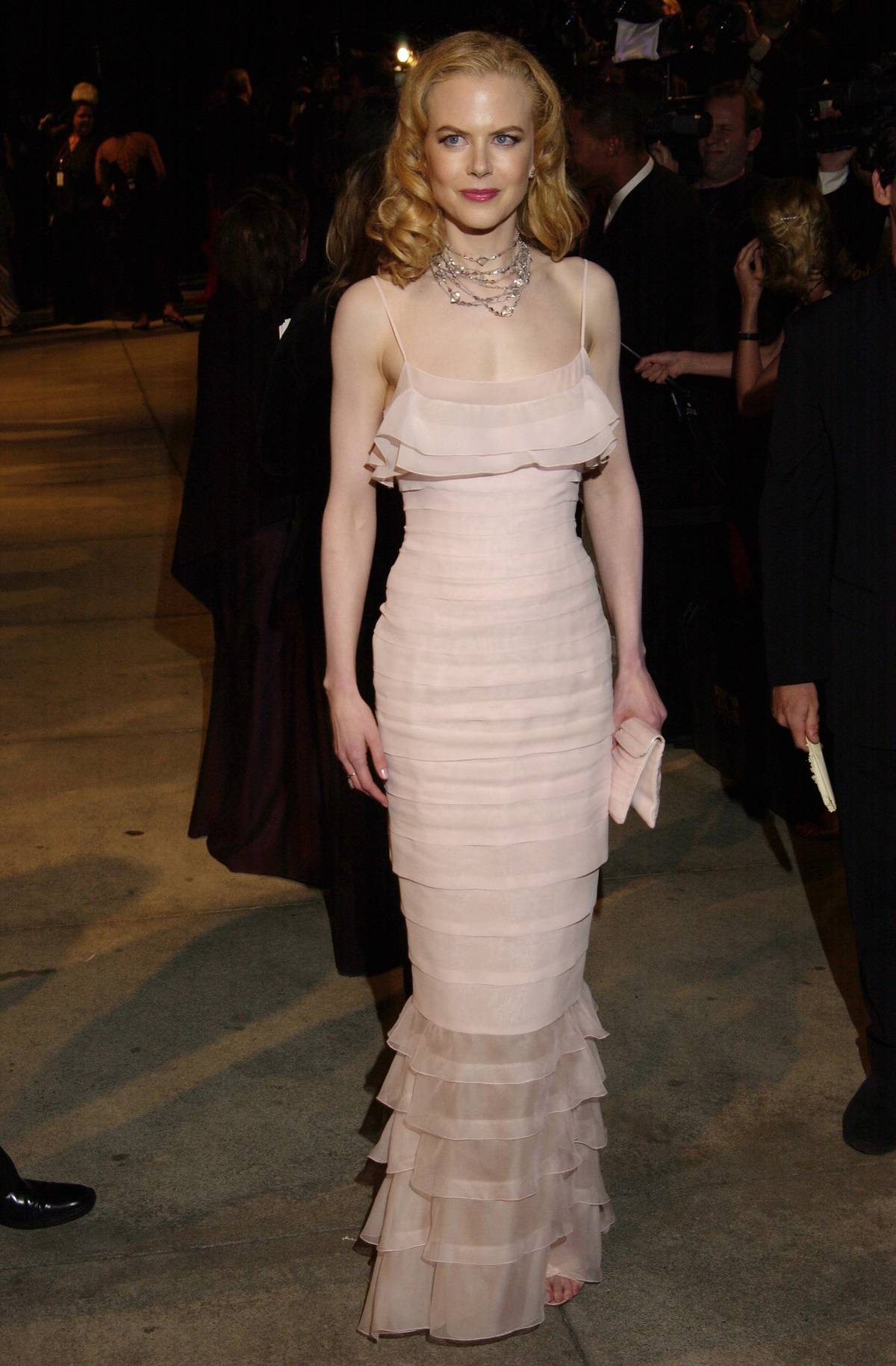 Nicole Kidman na oscarowym afterparty „Vanity Fair” w 2002 r.