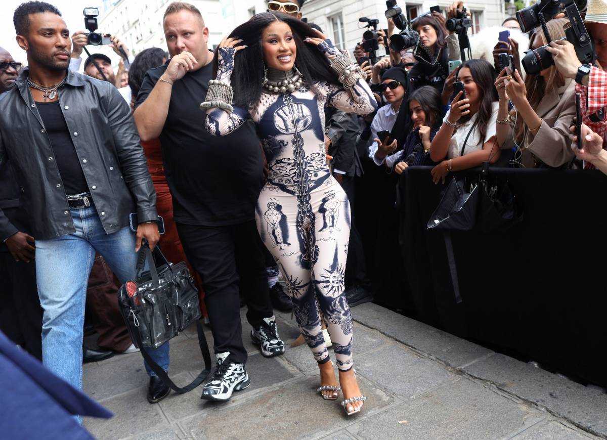 Cardi B na pokazie Jean Paul Gaultier