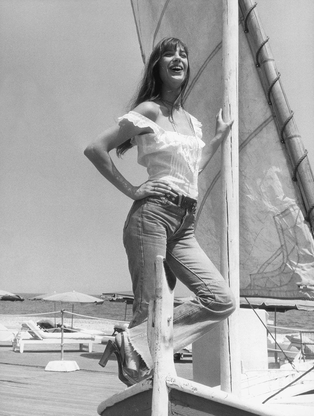 Jane Birkin na Lazurowym Wybrzeżu, 1973 rok