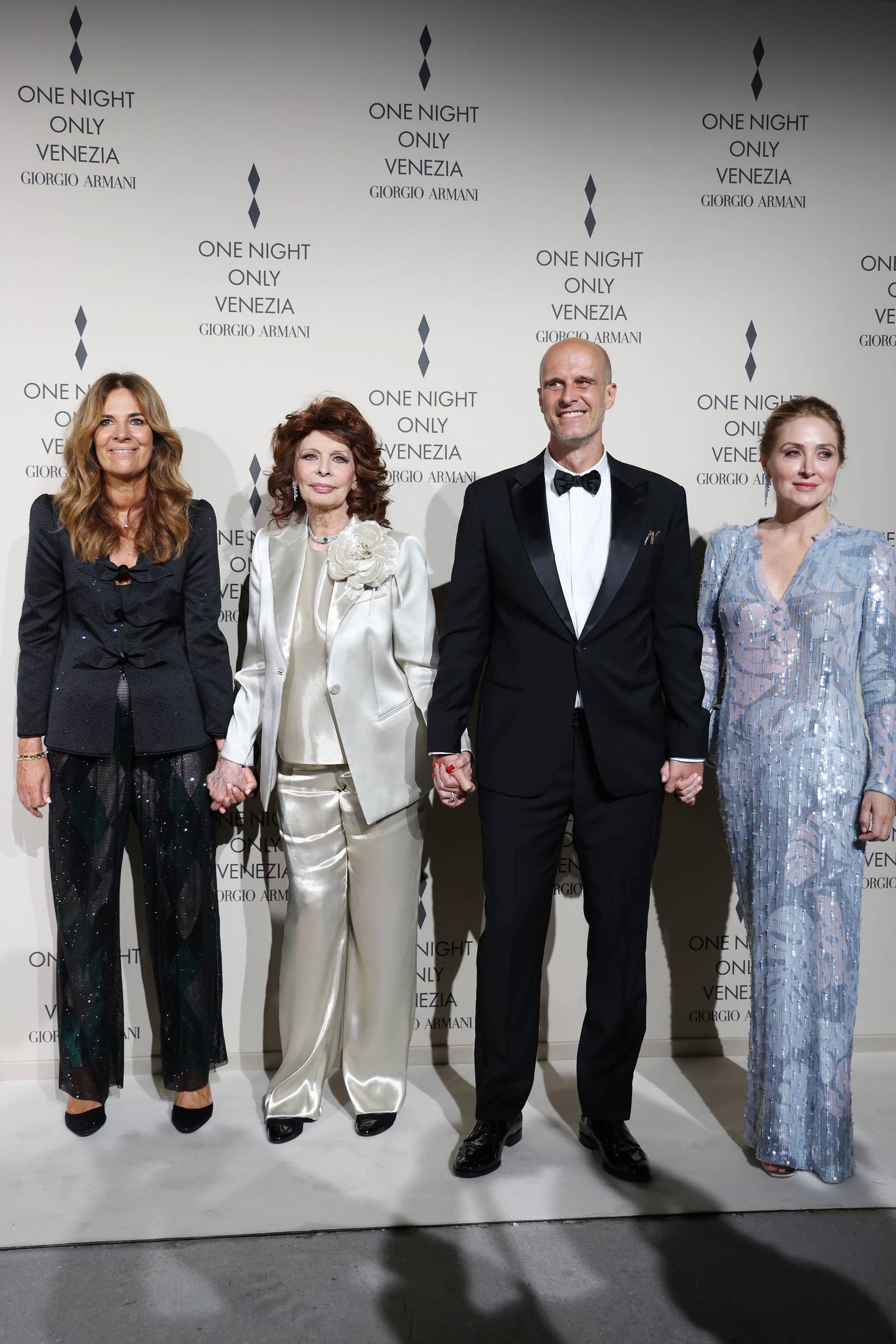 Roberta Armani, Sophia Loren, Edoardo Ponti i Sasha Alexander