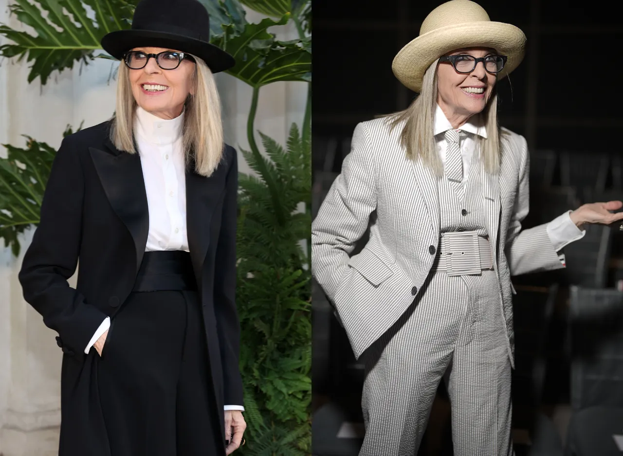 Kapelusze z szerokim rondem Diane Keaton