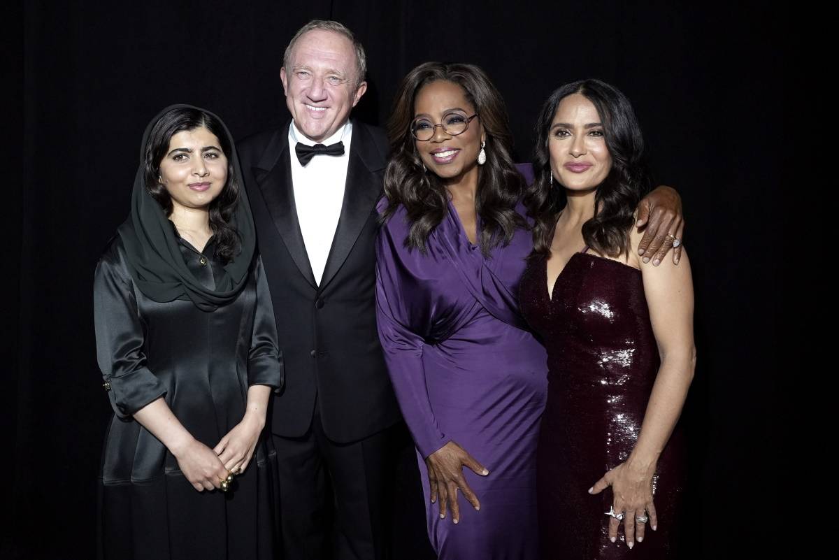 Malala Yousafzai, François-Henri Pinault, Oprah Winfrey i Salma Hayek