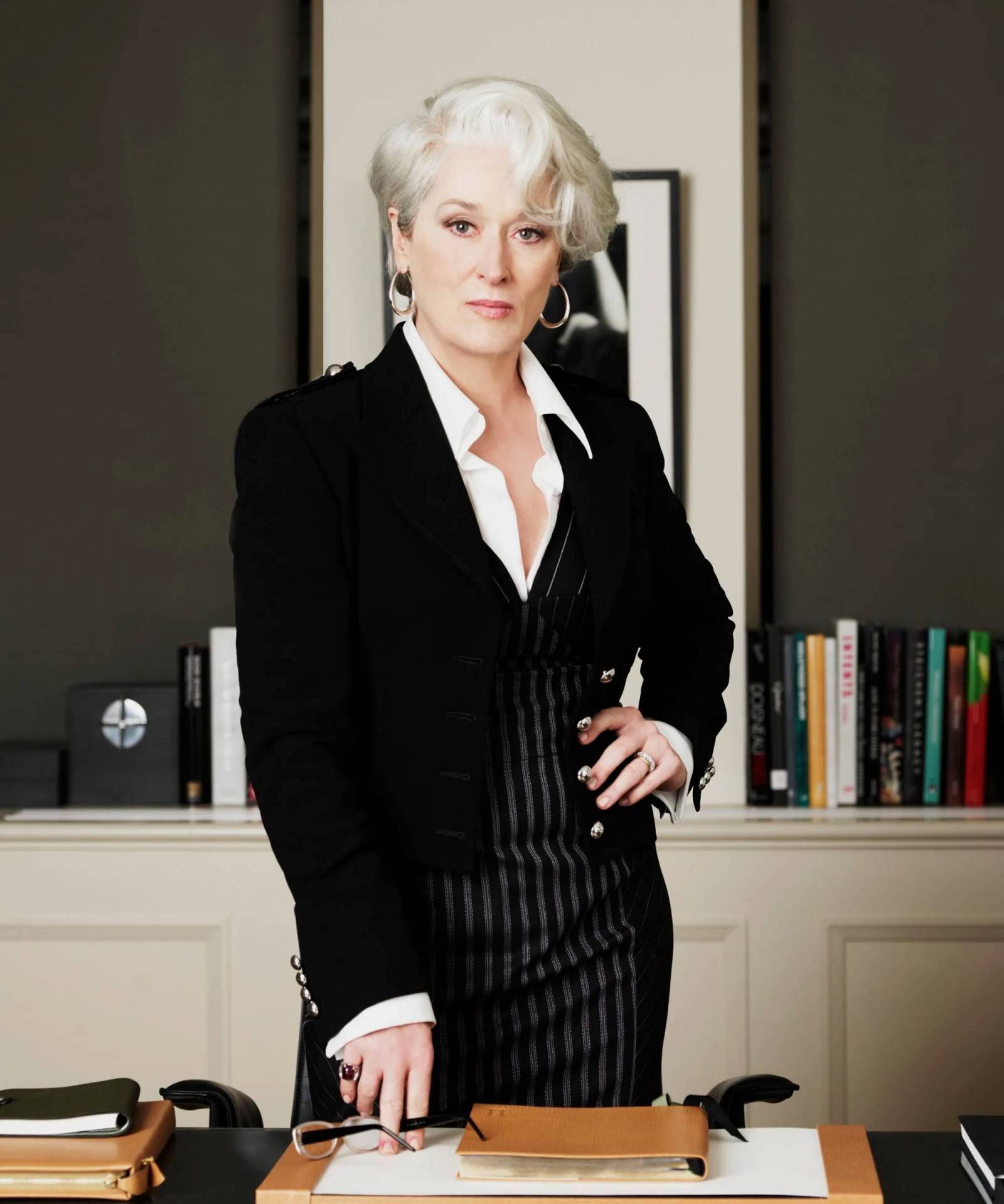 Meryl Streep jako Miranda Priestly w filmie „Diabeł ubiera się u Prady”