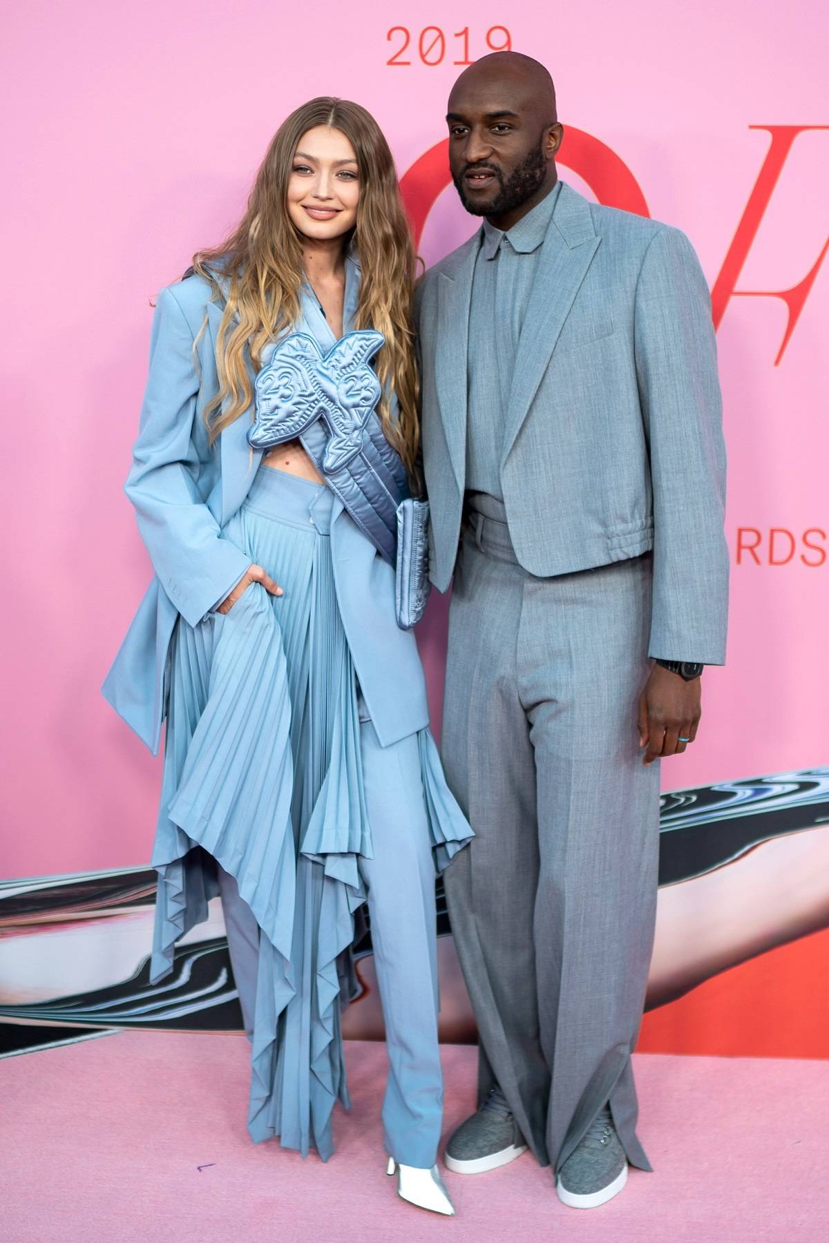 Gigi Hadid i Virgil Abloh (oboje w Louis Vuitton), Fot. Getty Images