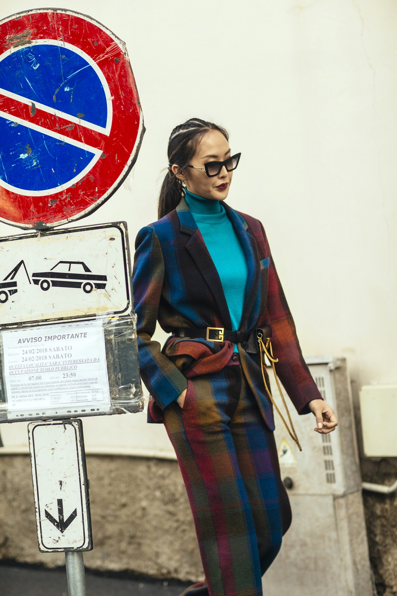 Street style: tydzień mody w Mediolanie jesień-zima 2018-2019, Fot. Asia Typek