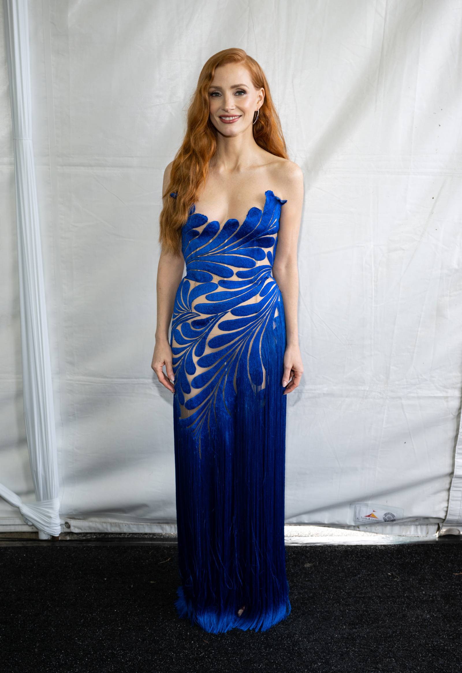 Jessica Chastain w Oscar de la Renta