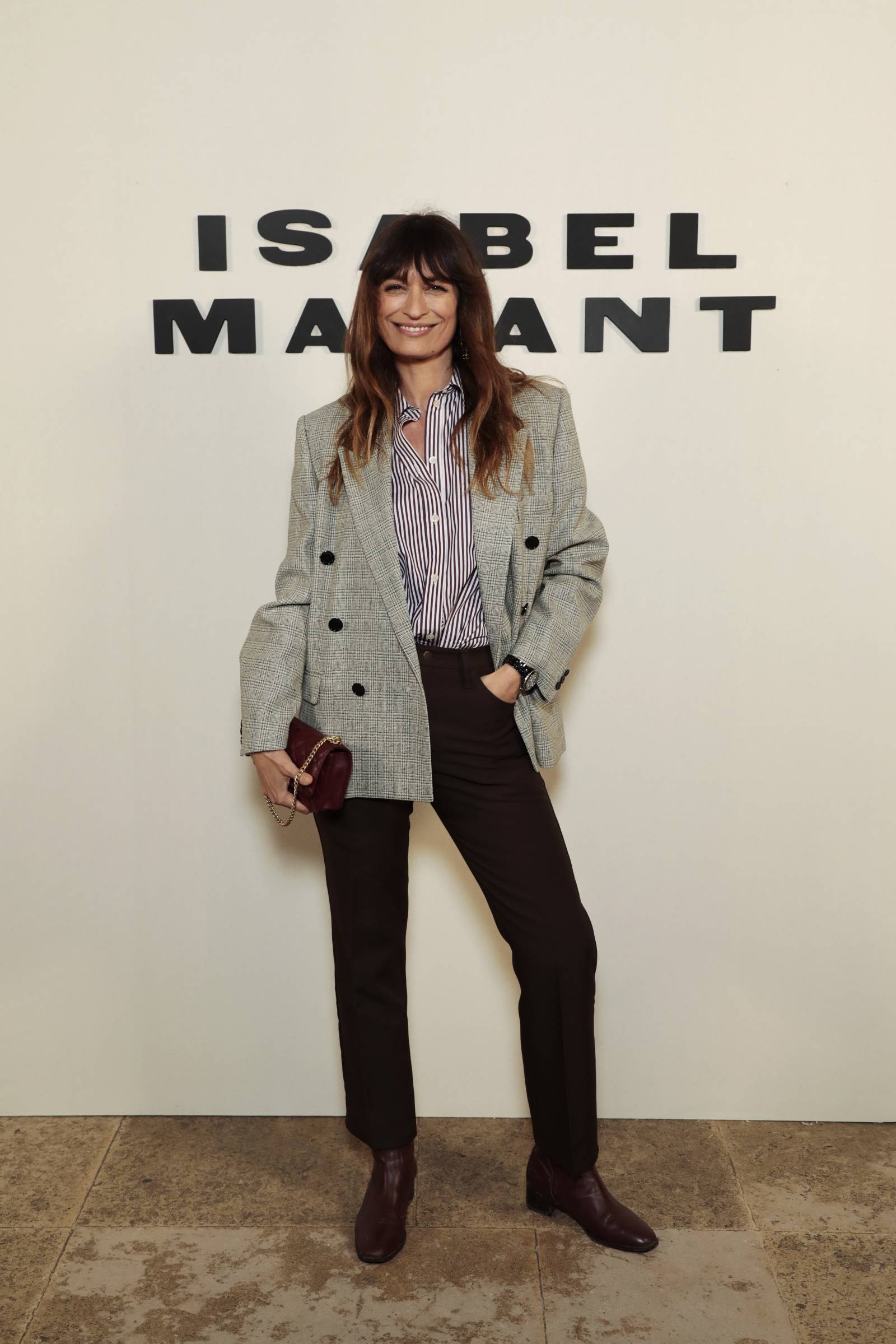 Caroline de Maigret na pokazie Isabel Marant jesień-zima 2024-2025