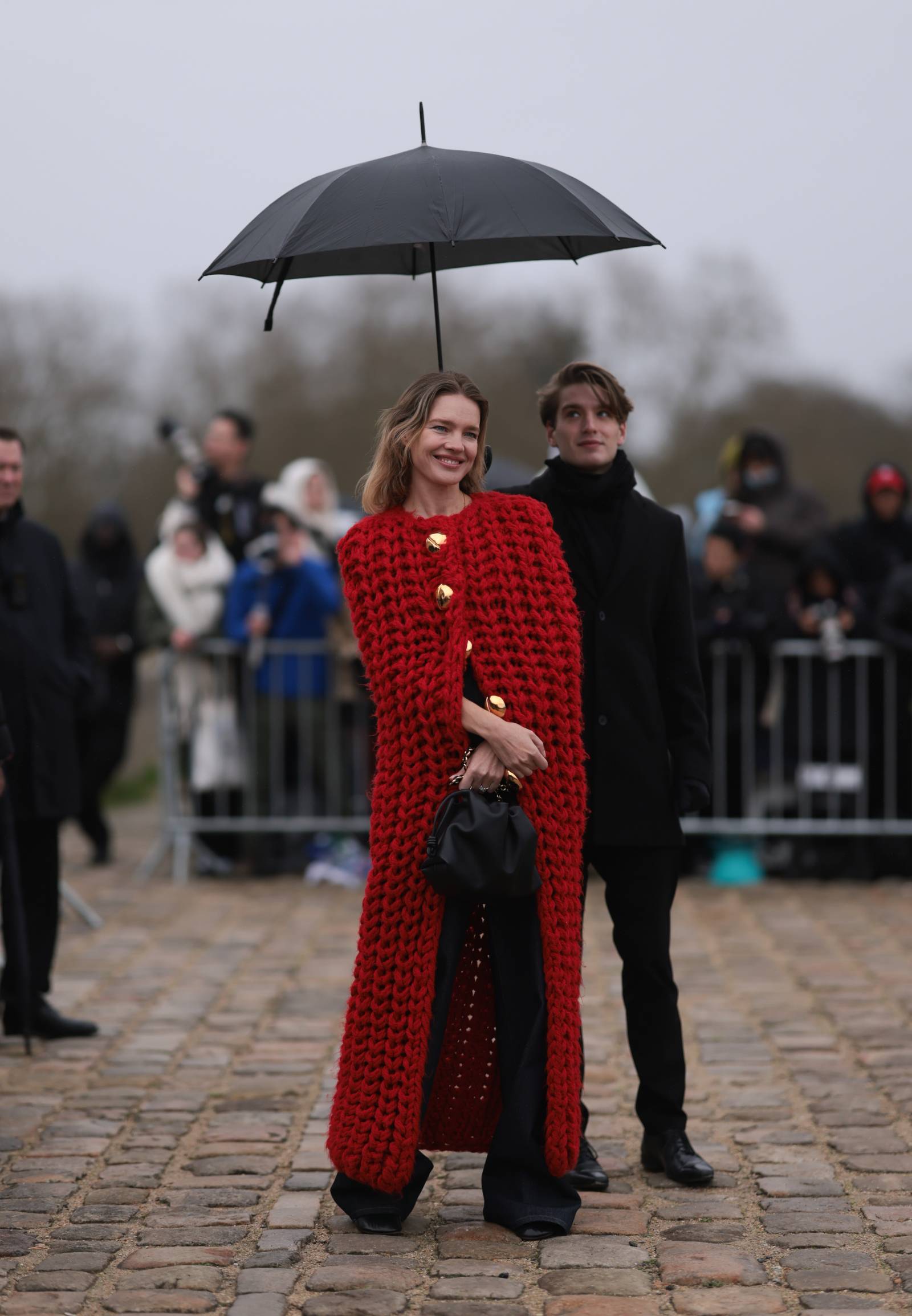 Natalia Vodianova na pokazie Loewe jesień-zima 2024-2025