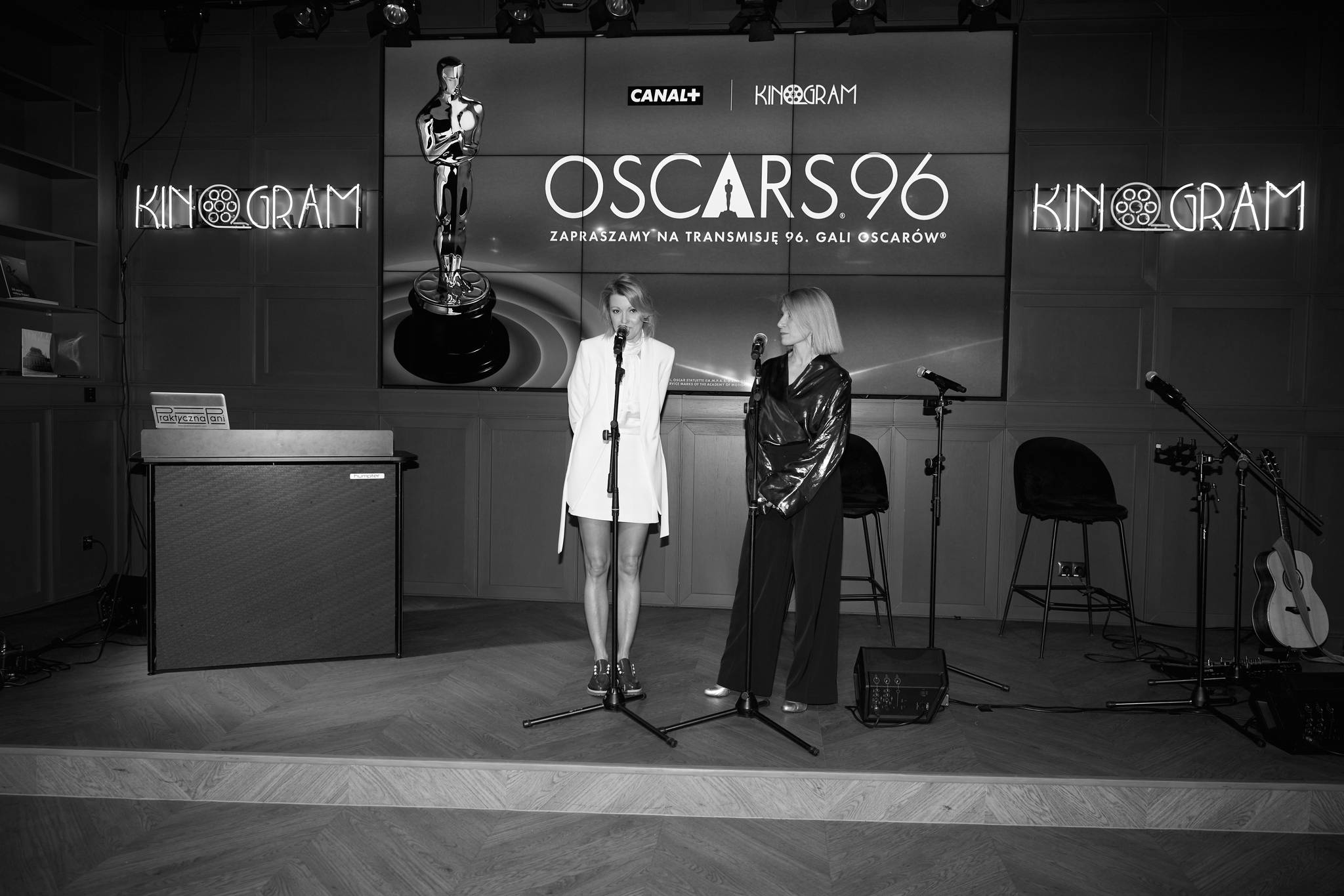 Marta Cichocka (KinoGram) i Małgorzata Seck (Canal +) przywitały gości Oscarowej Nocy