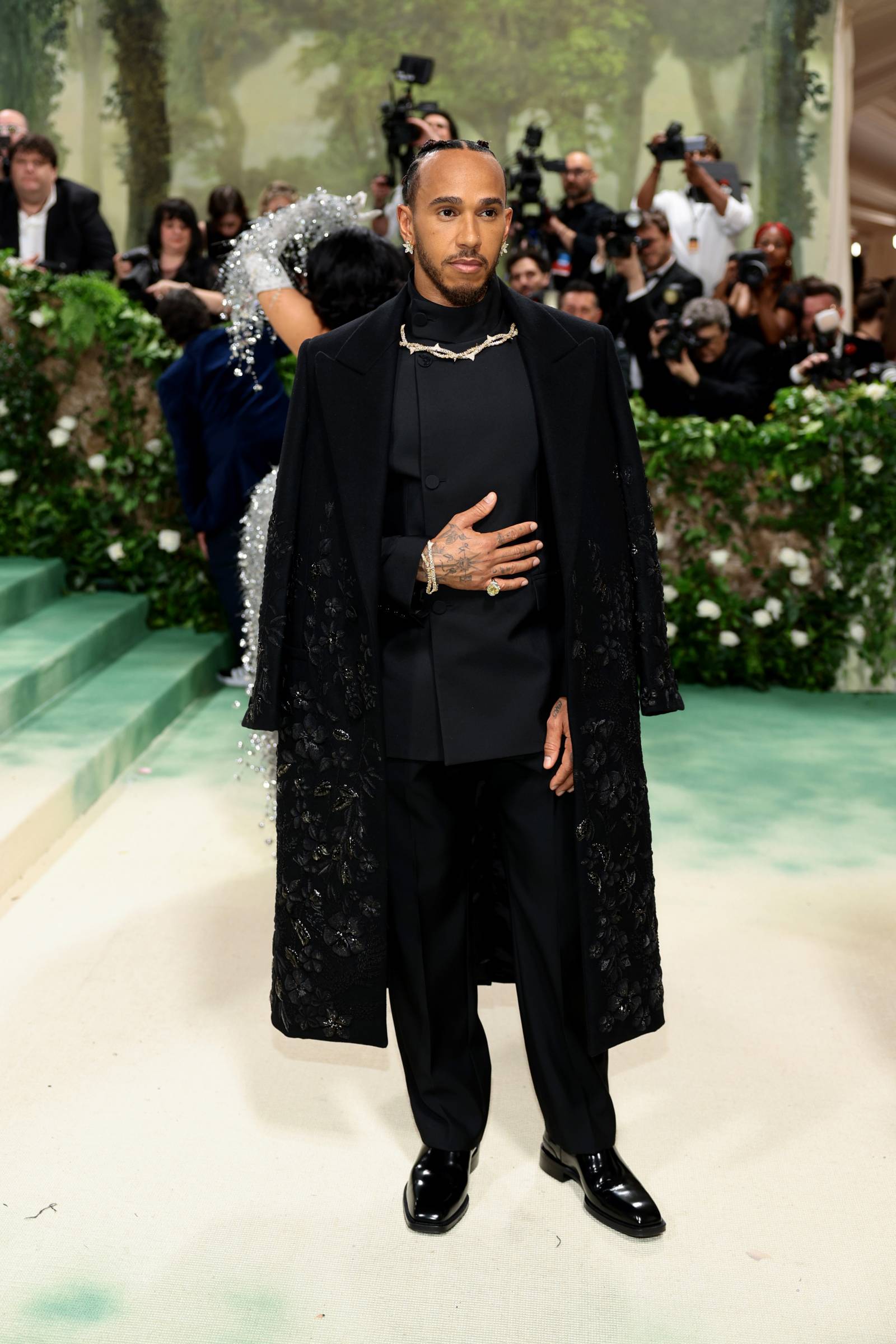 Lewis Hamilton w Burberry