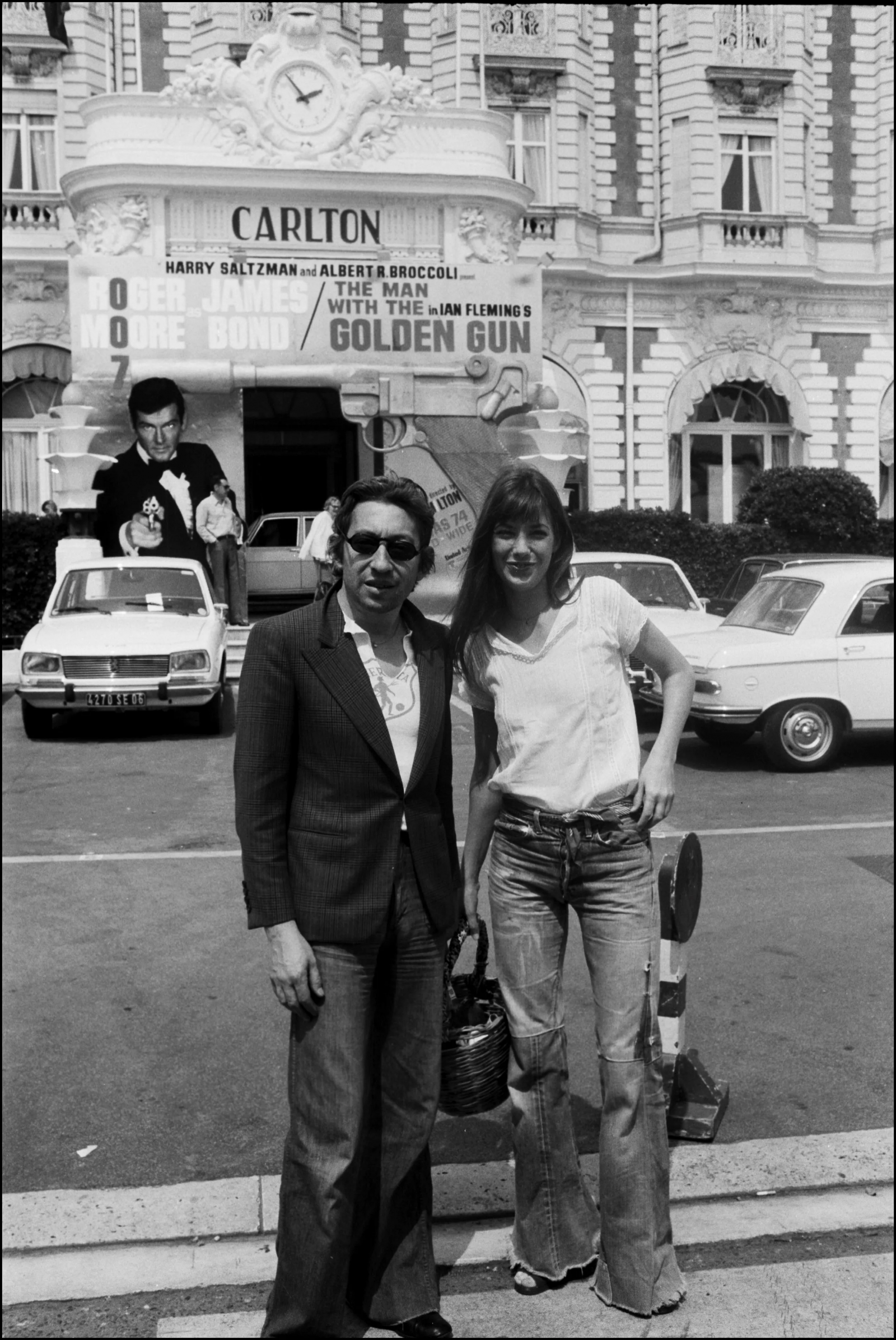 Serge Gainsbourg i Jane Birkin na Festiwalu Filmowym w Cannes w 1974 roku