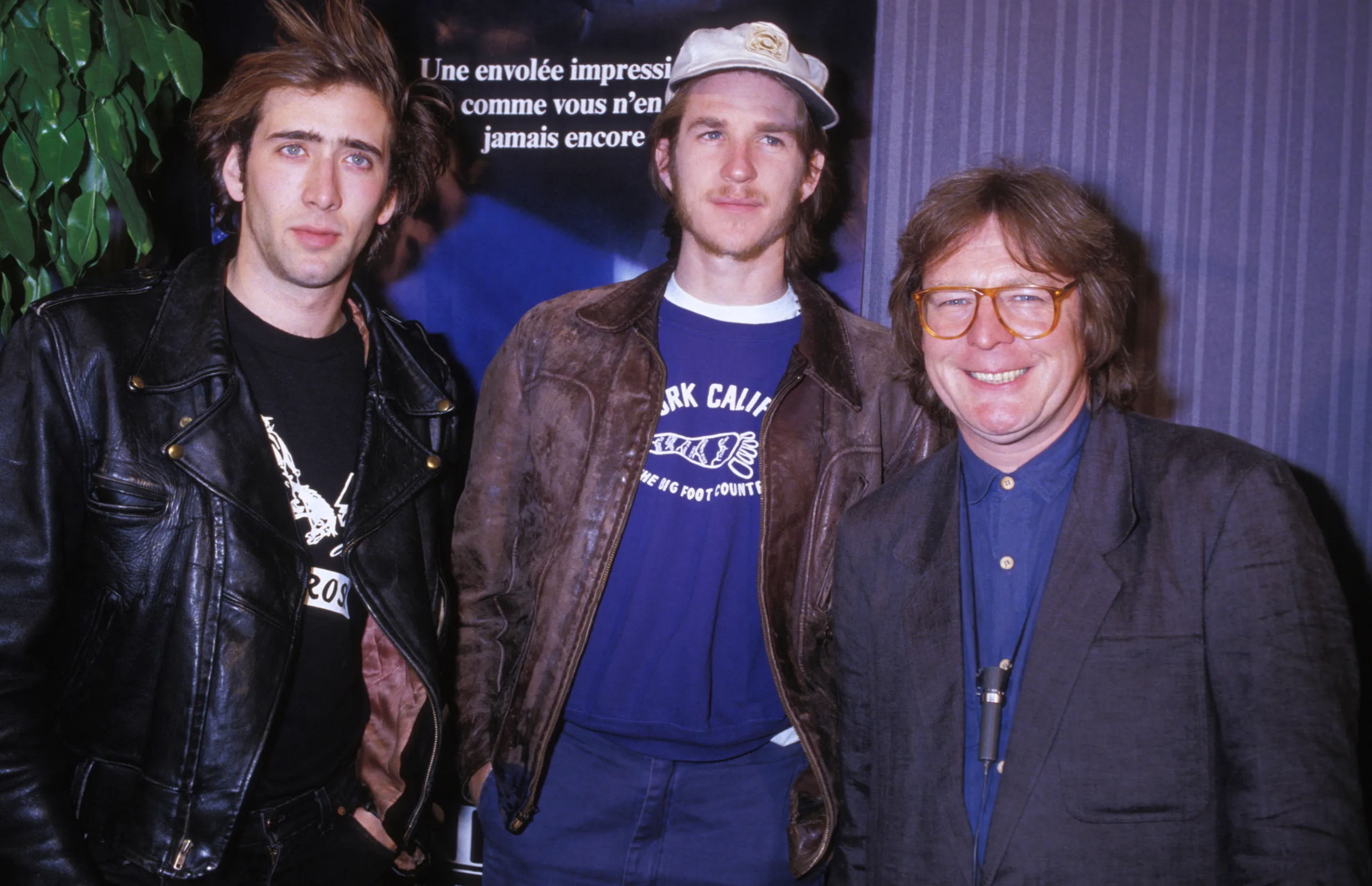 Nicolas Cage i Matthew Modine na Festiwalu Filmowym w Cannes 10 maja 1985