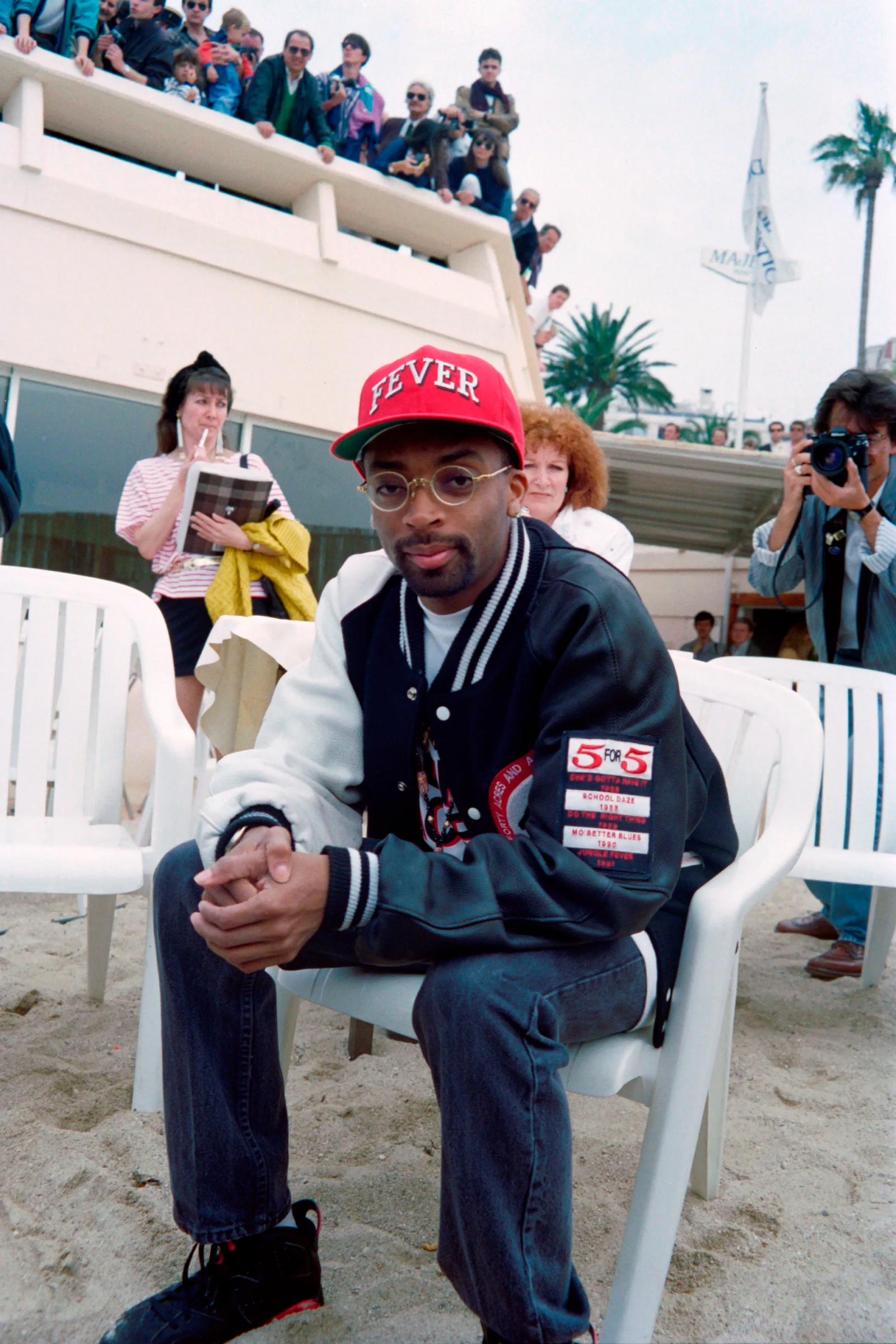 Reżyser Spike Lee w Cannes w 1991 roku